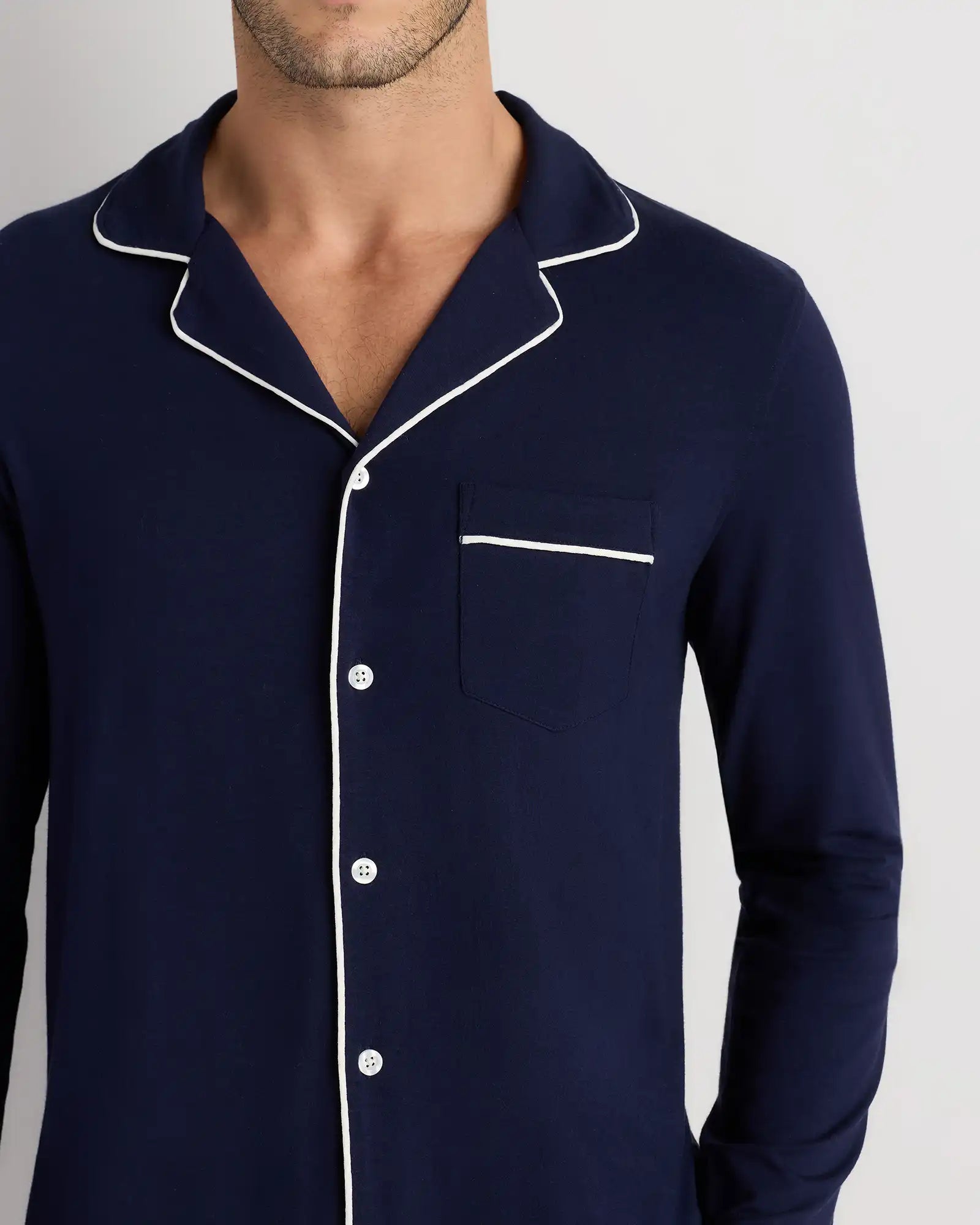 Bamboo Jersey Long Sleeve Pajama Set