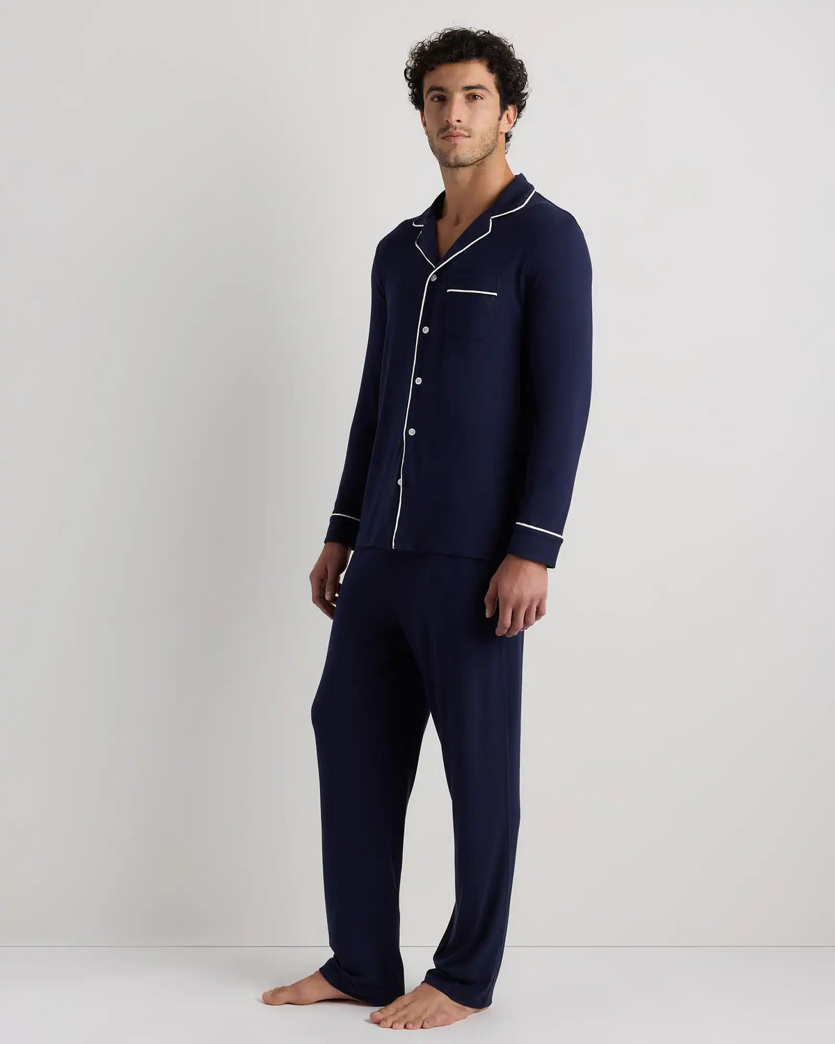 Bamboo Jersey Long Sleeve Pajama Set