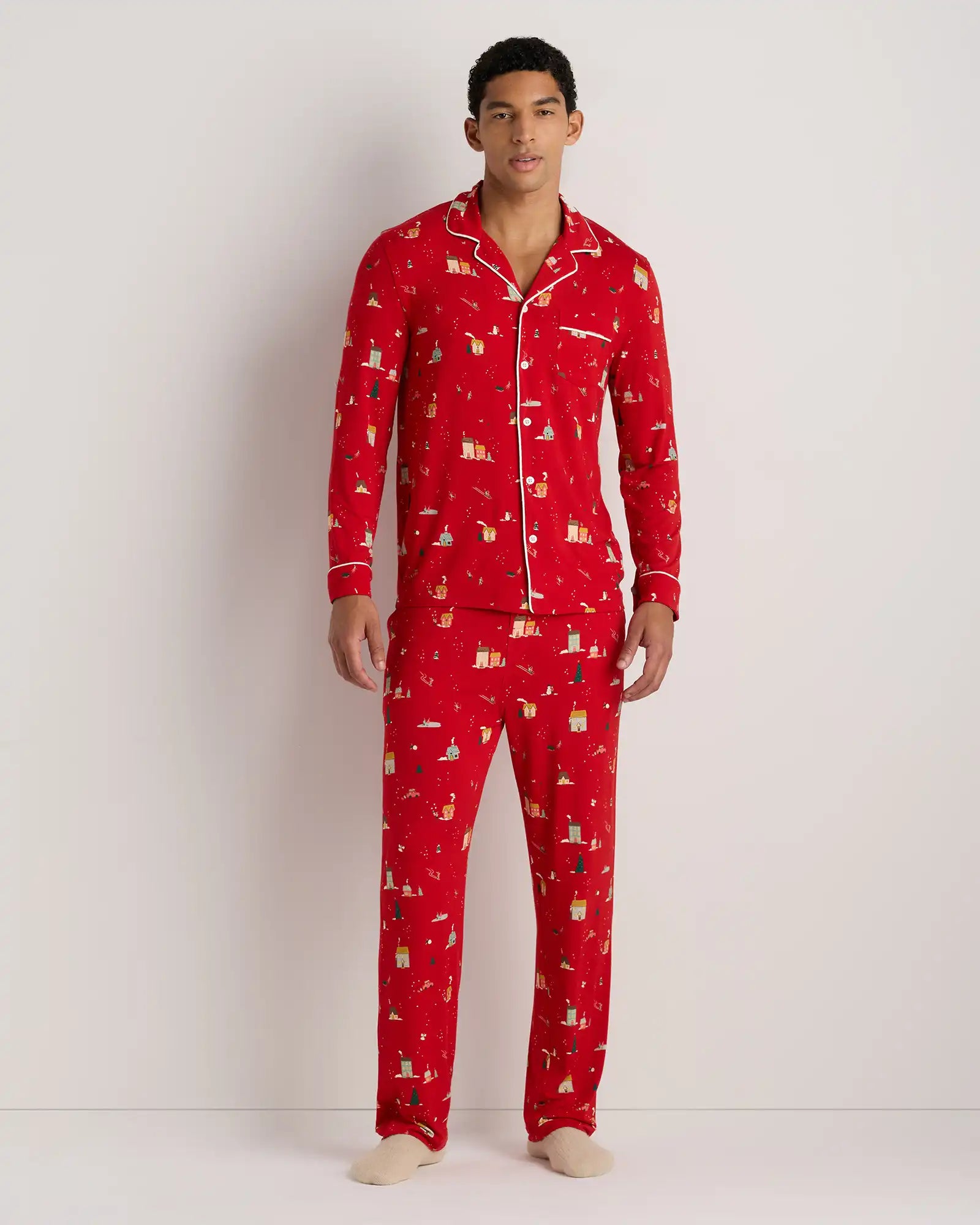 Bamboo Jersey Long Sleeve Pajama Set