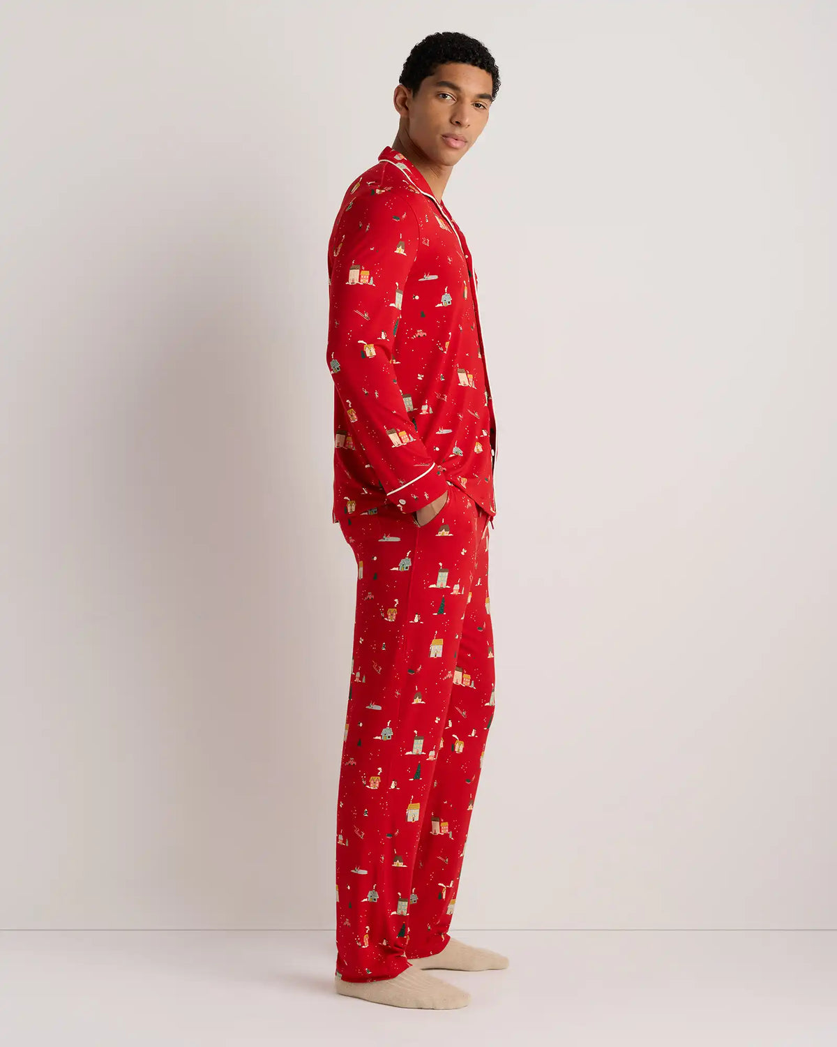 Bamboo Jersey Long Sleeve Pajama Set