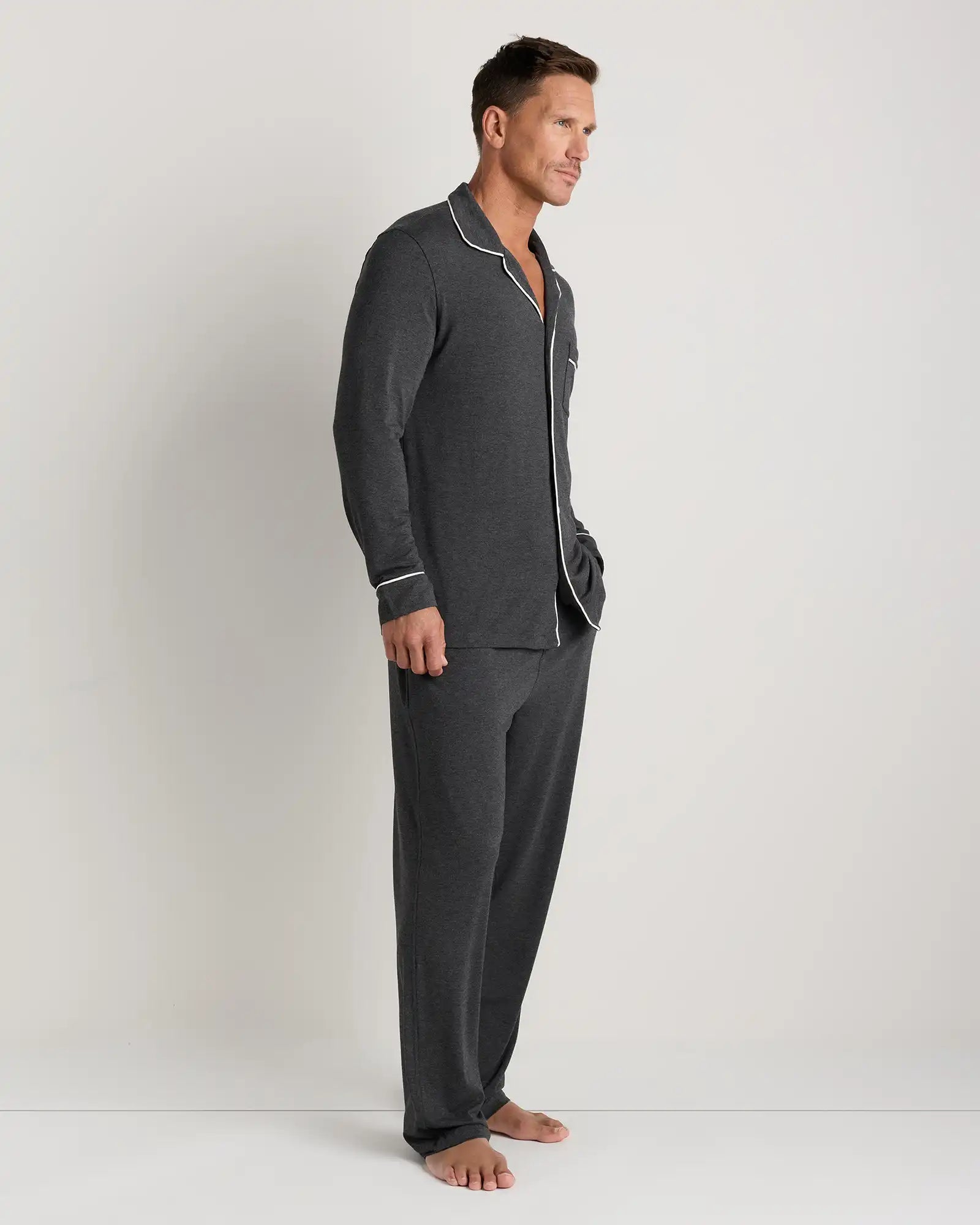 Bamboo Jersey Long Sleeve Pajama Set