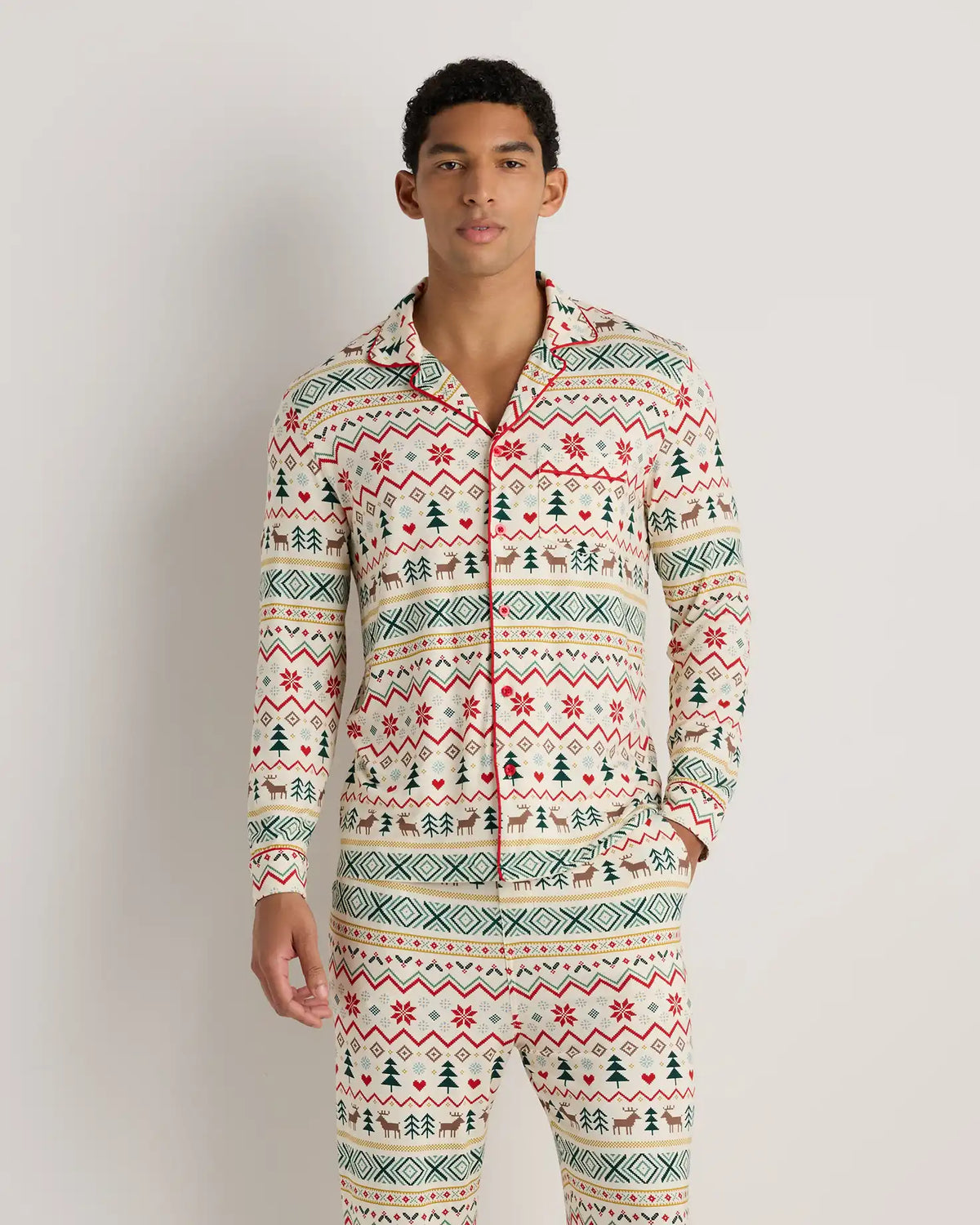 Bamboo Jersey Long Sleeve Pajama Set