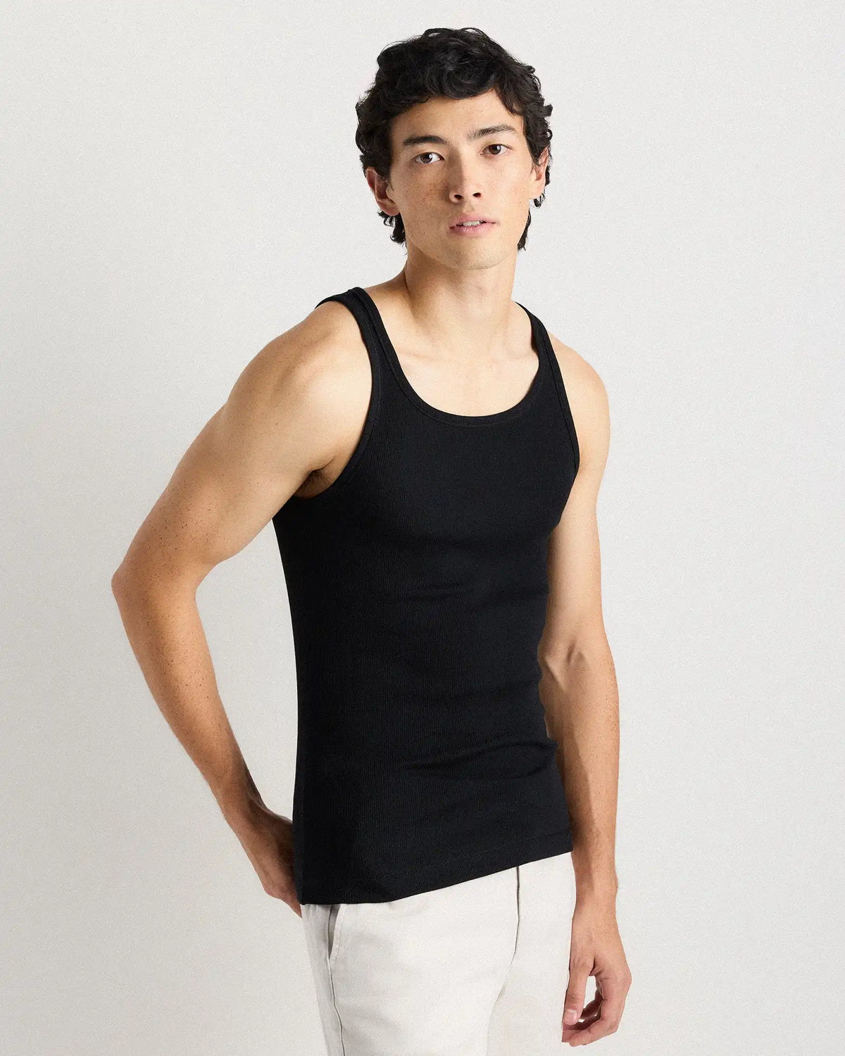 Organic Cotton Ribbed Tank Top (3-Pack)