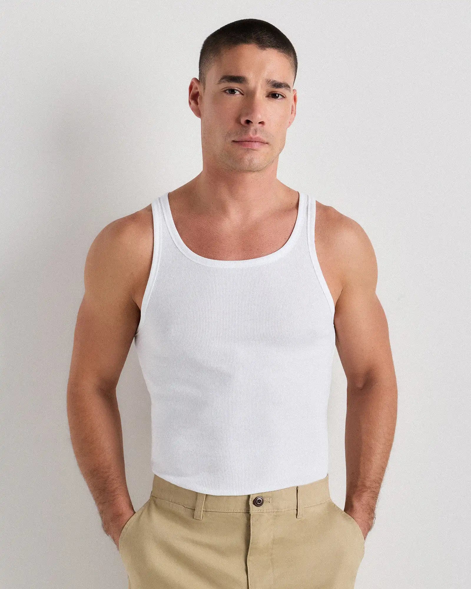 Organic Cotton Ribbed Tank Top (3-Pack)