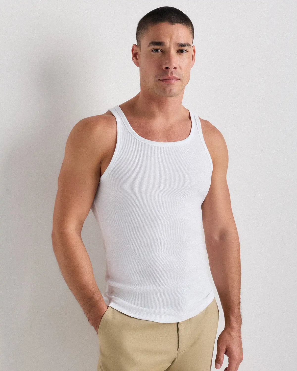 Organic Cotton Ribbed Tank Top (3-Pack)