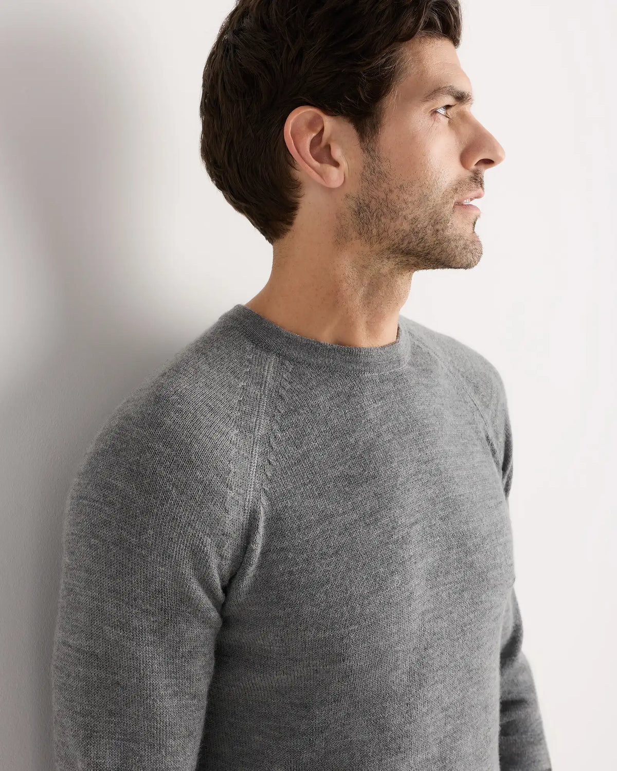 Alpaca-Wool Crewneck Sweater