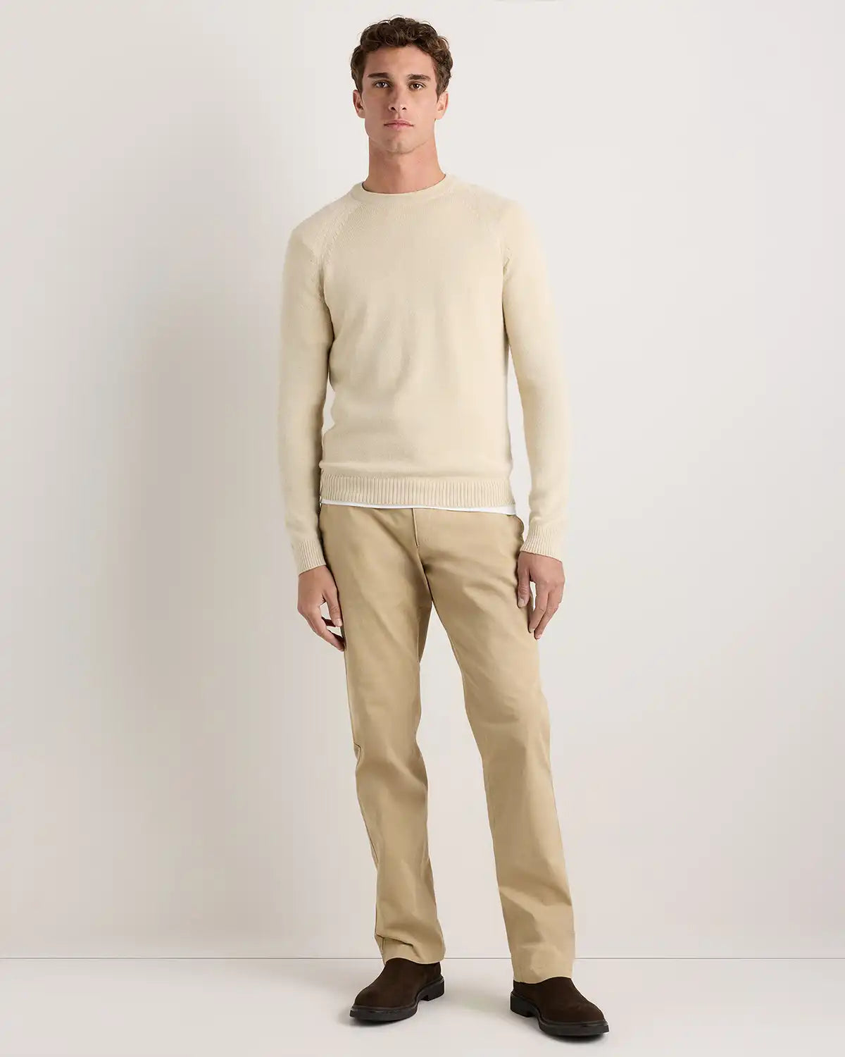 Alpaca-Wool Crewneck Sweater