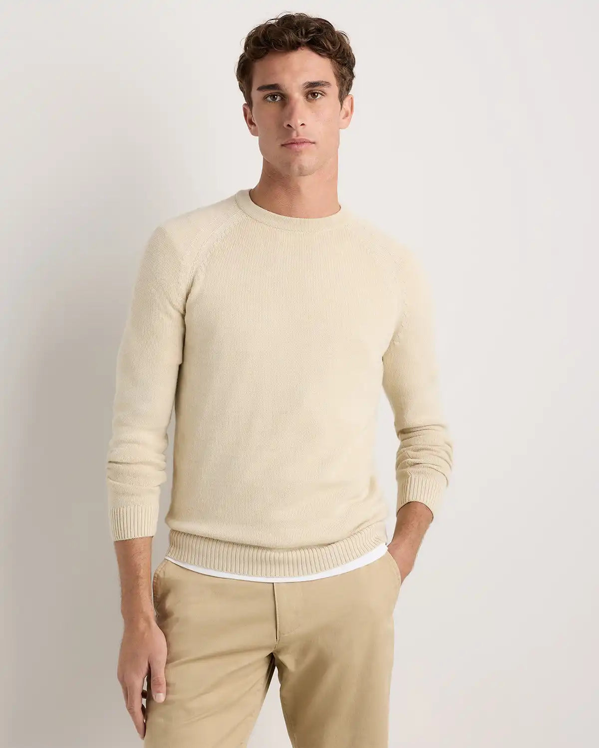 Alpaca-Wool Crewneck Sweater