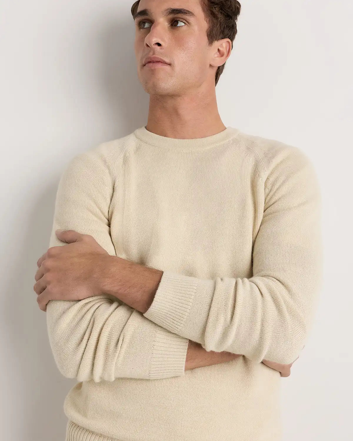 Alpaca-Wool Crewneck Sweater