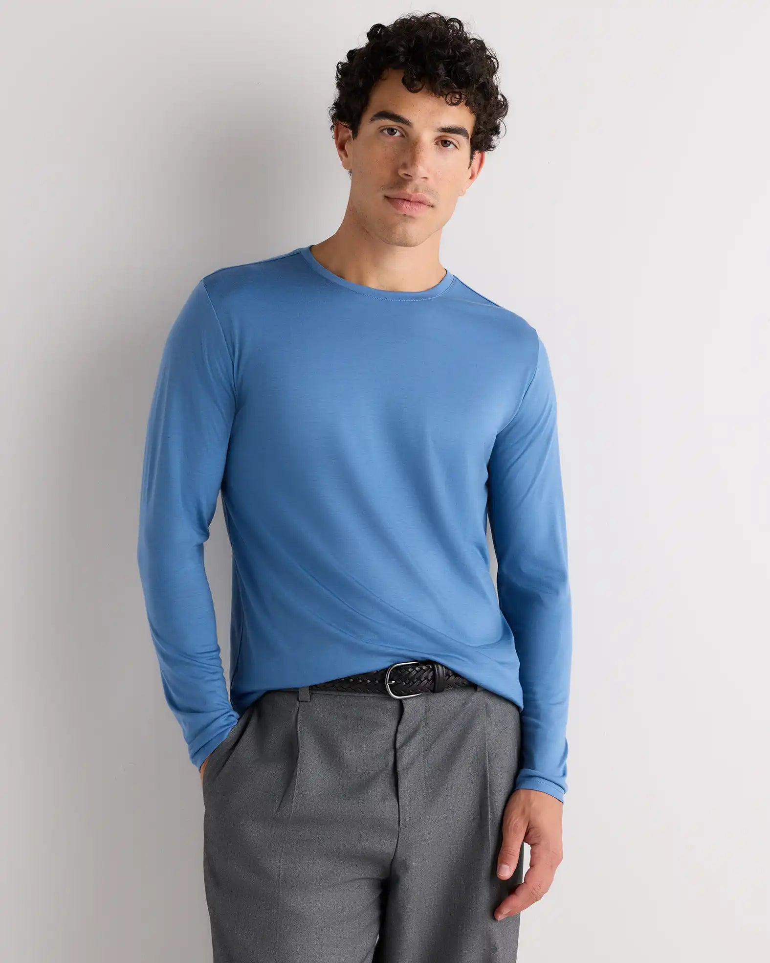 100% Merino Wool All-Season Long Sleeve Base Layer Tee