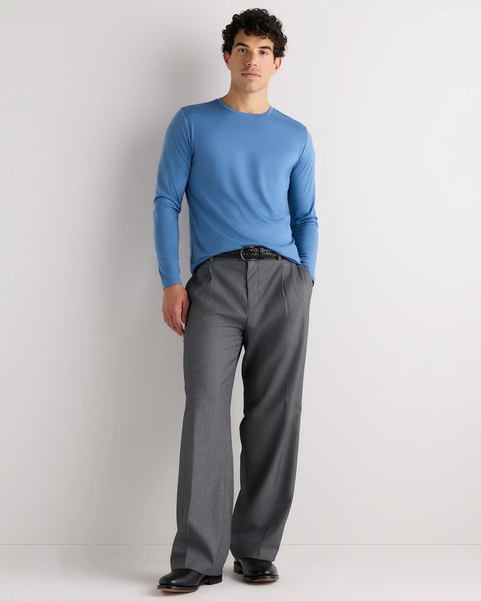 100% Merino Wool All-Season Long Sleeve Base Layer Tee