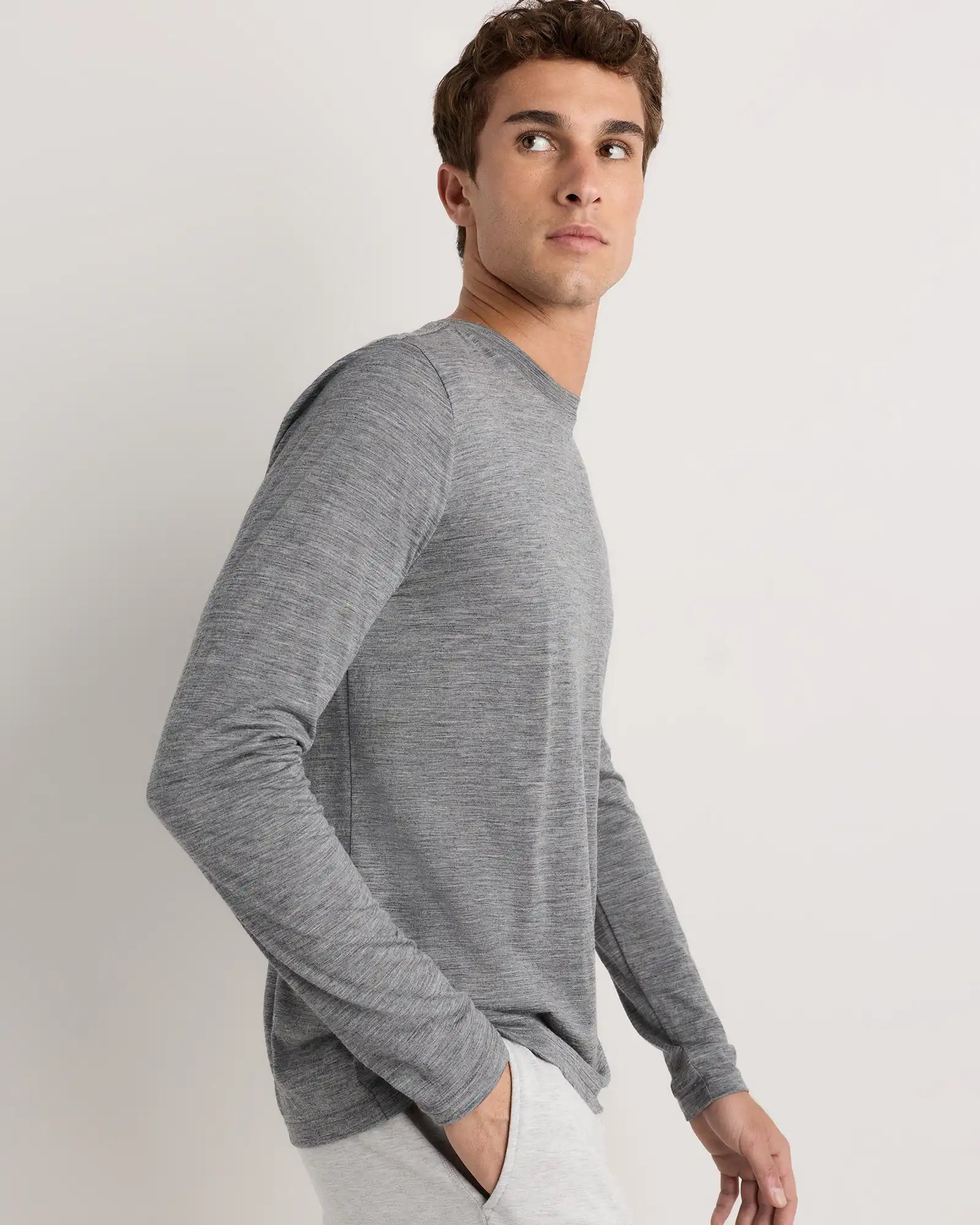 100% Merino Wool All-Season Long Sleeve Base Layer Tee