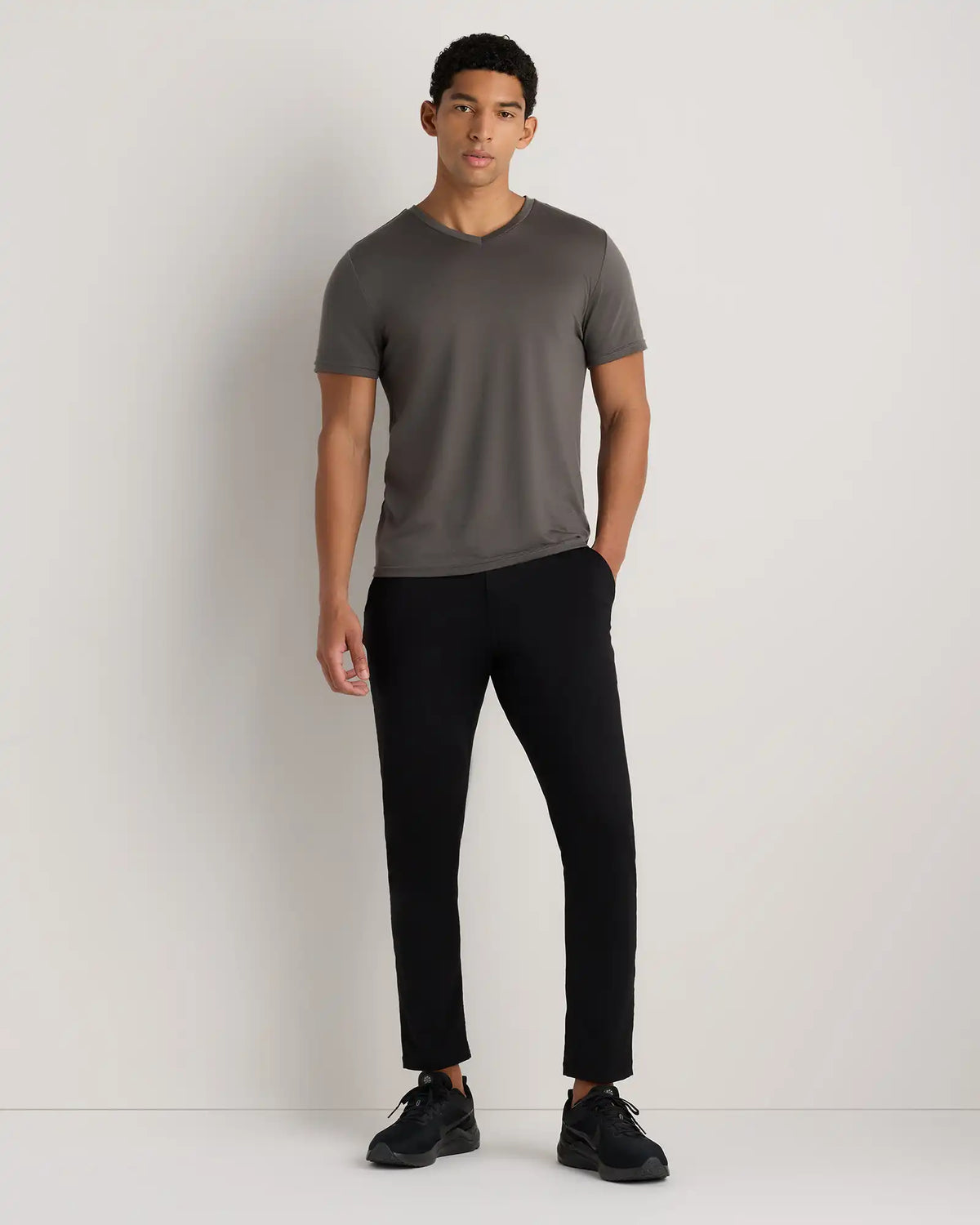 100% Merino Wool All-Season V-Neck Base Layer Tee