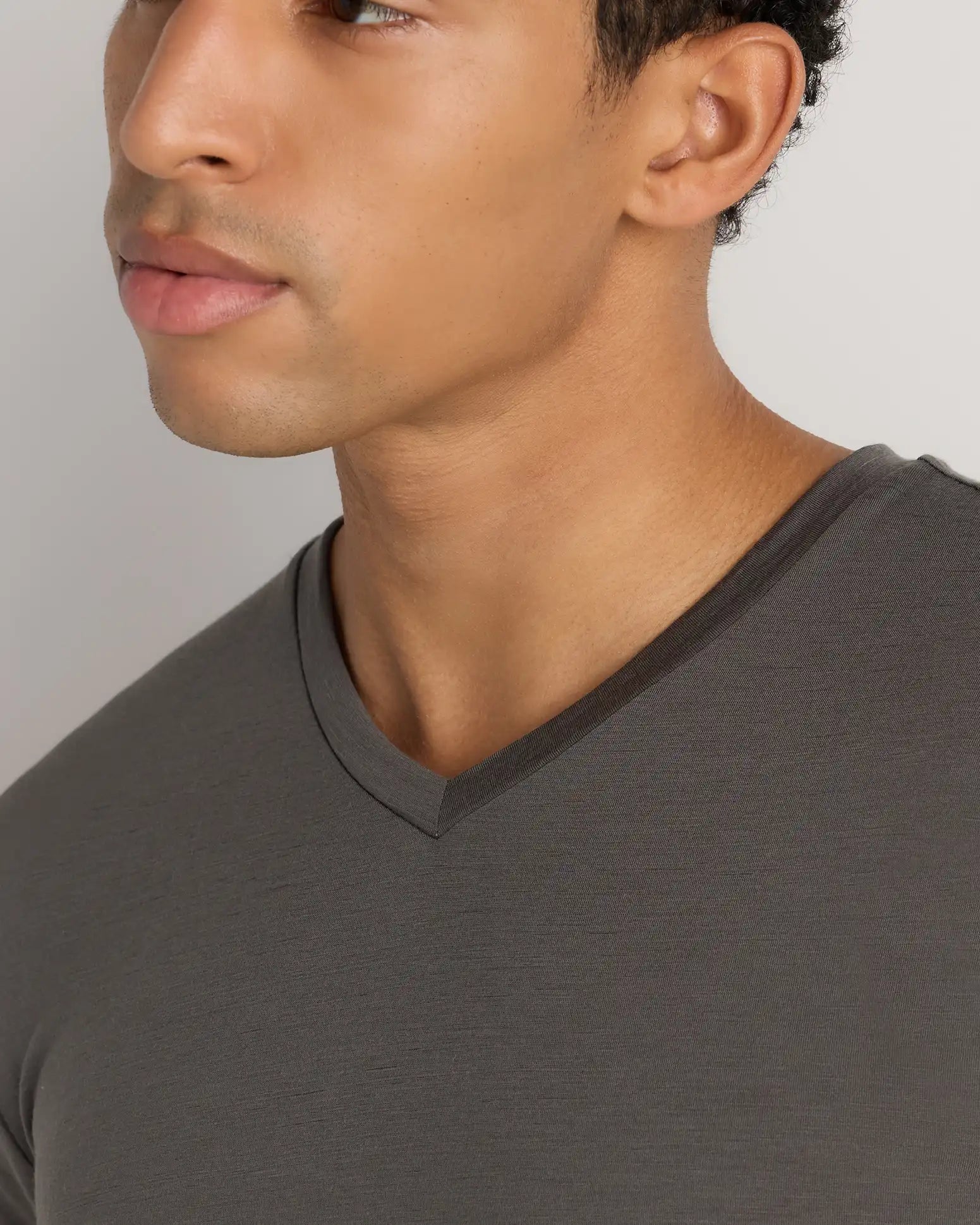 100% Merino Wool All-Season V-Neck Base Layer Tee