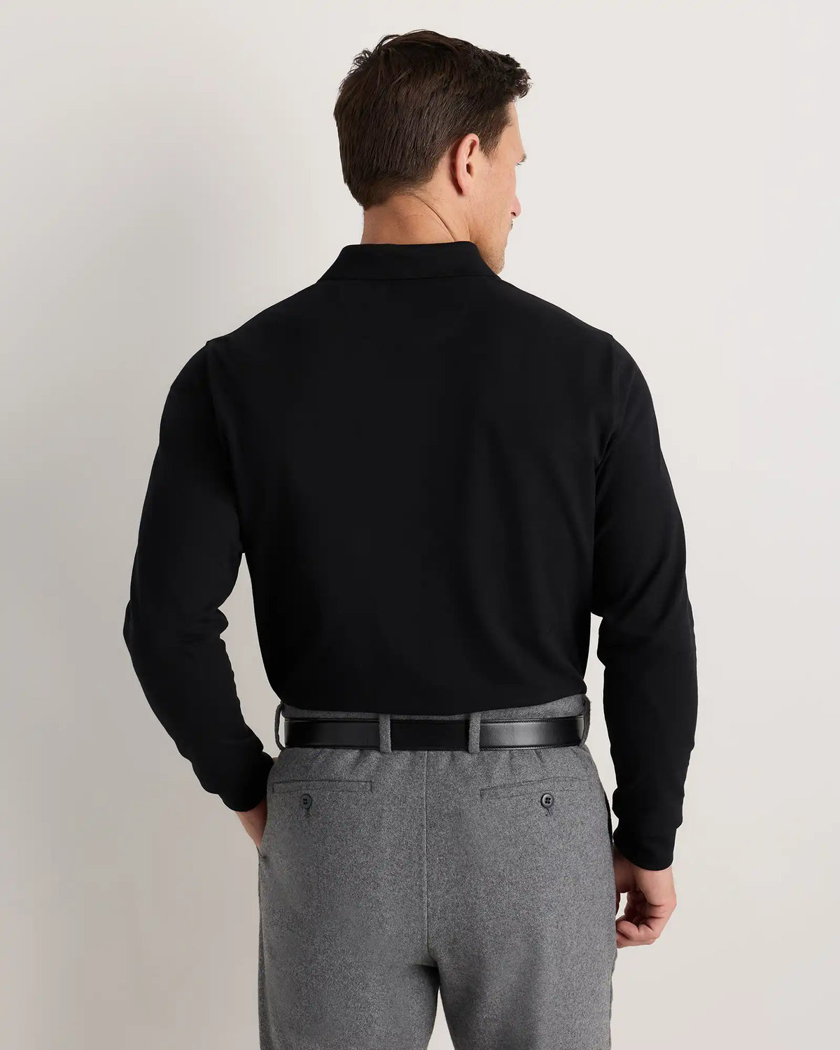 Organic Cotton Long Sleeve Pique Polo