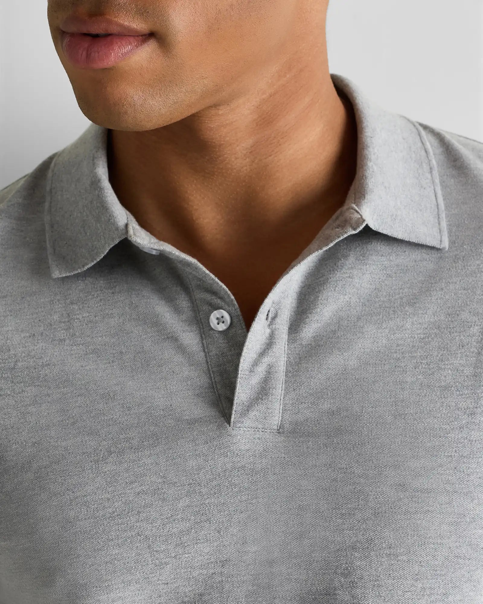Organic Cotton Long Sleeve Pique Polo