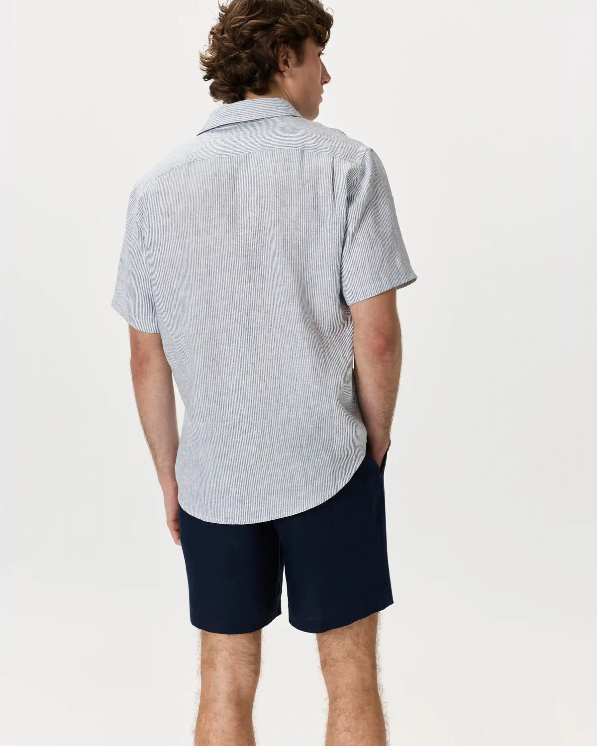 100% European Linen Relaxed Short Sleeve Shirt