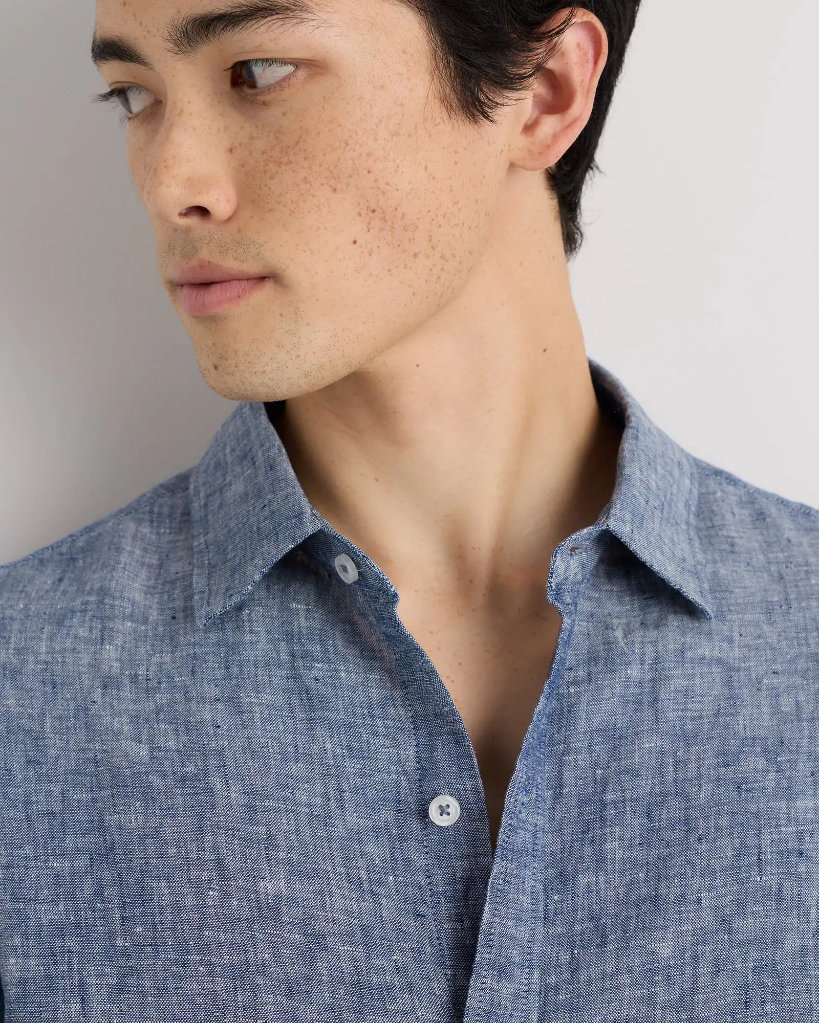 100% European Linen Relaxed Short Sleeve Shirt