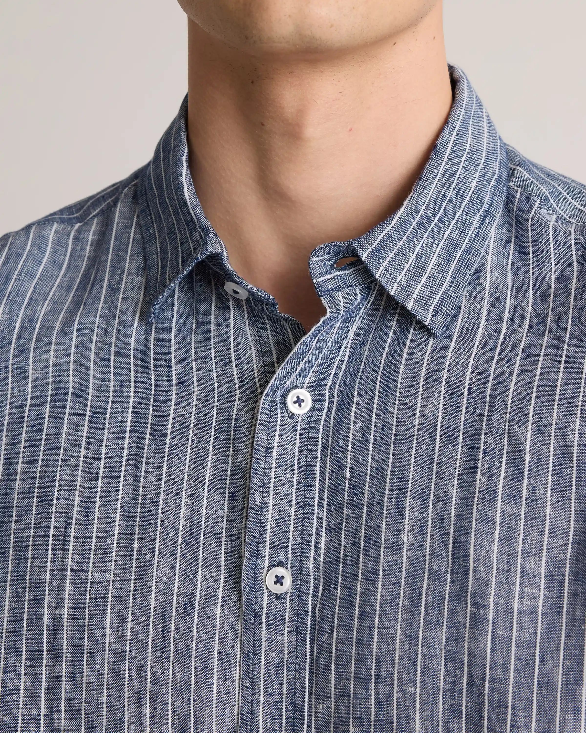 100% European Linen Relaxed Short Sleeve Shirt