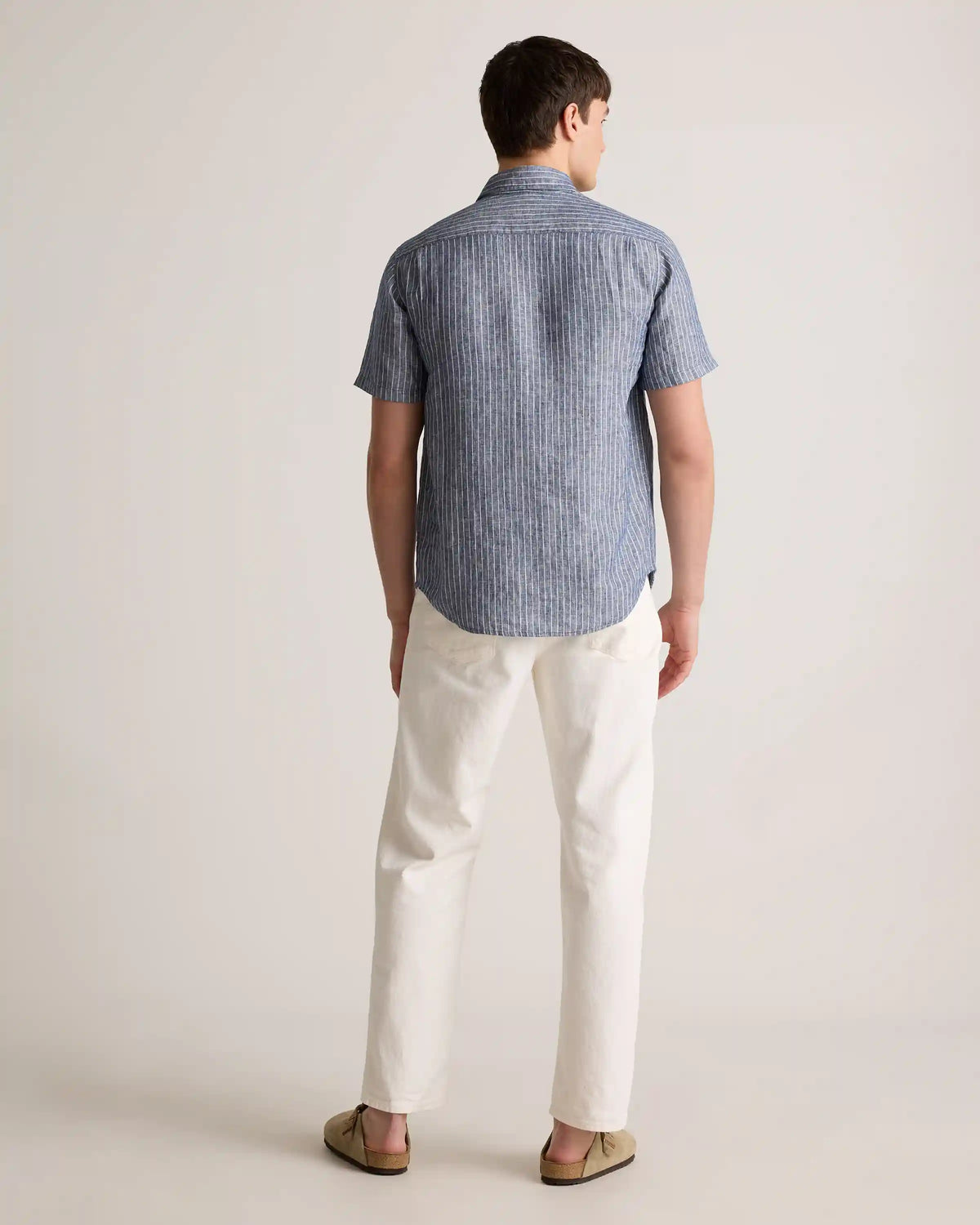 100% European Linen Relaxed Short Sleeve Shirt