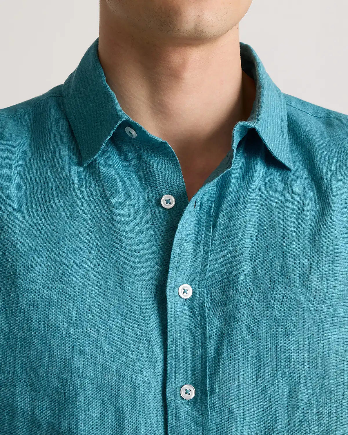 100% European Linen Relaxed Short Sleeve Shirt