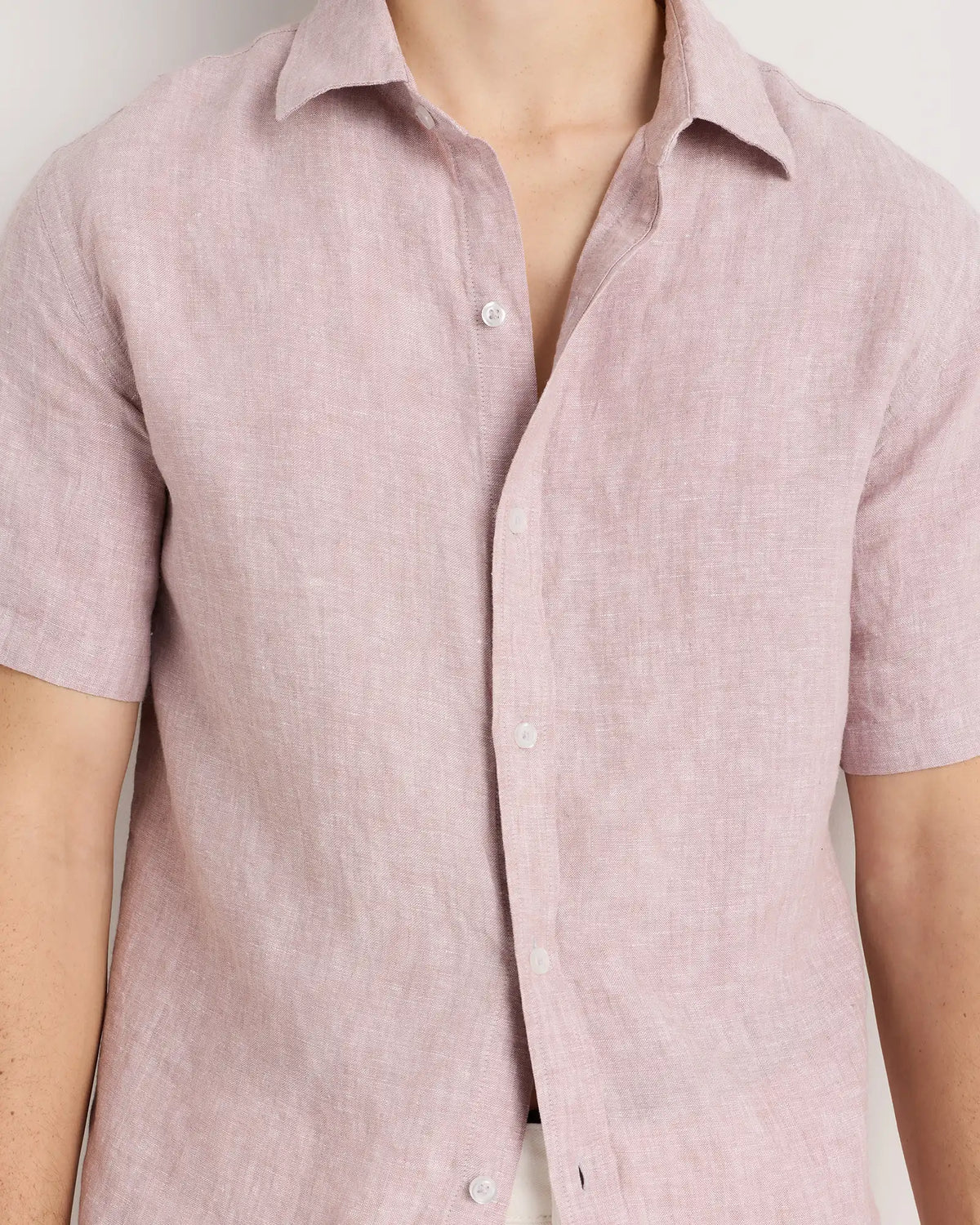 100% European Linen Relaxed Short Sleeve Shirt