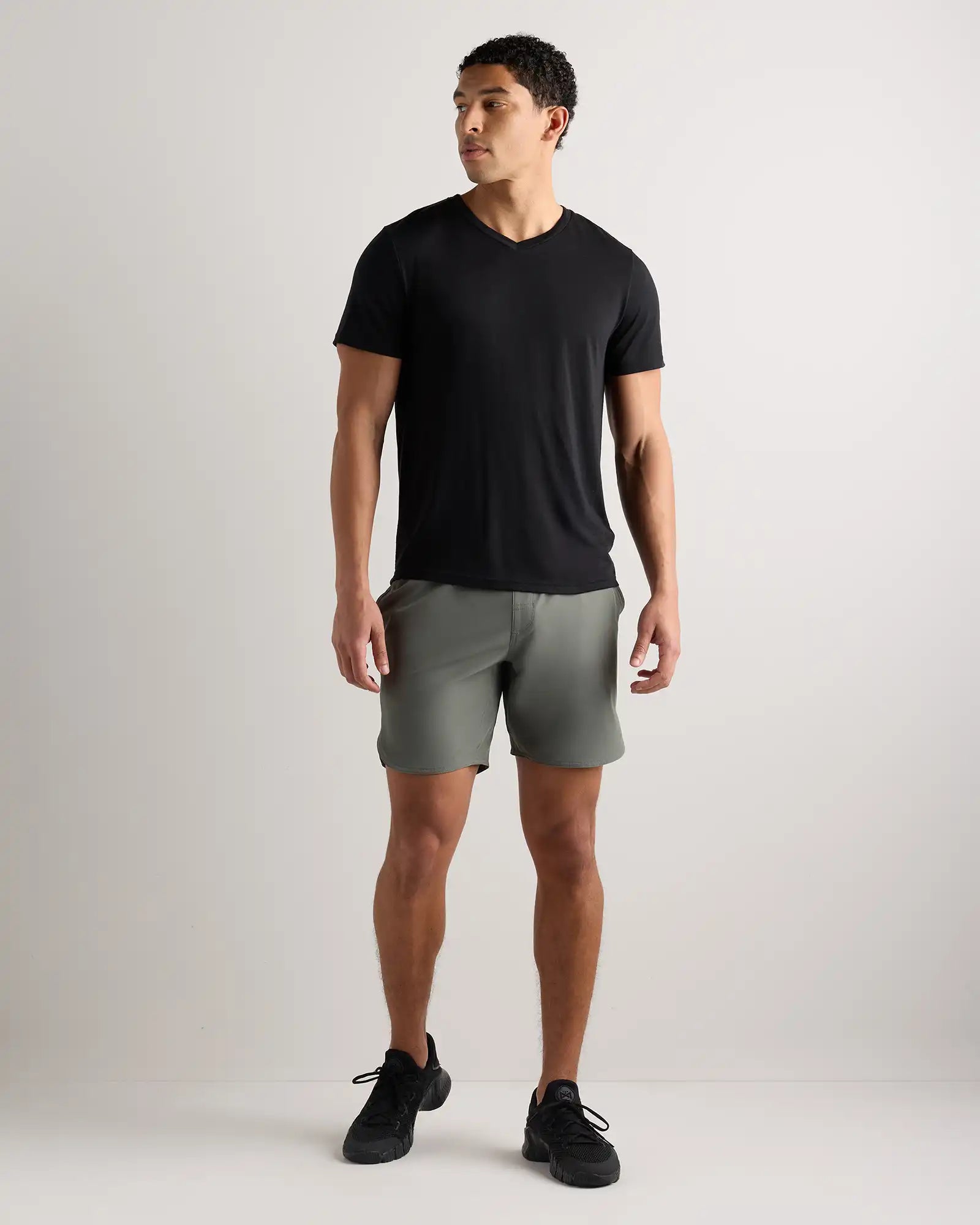 100% Merino Wool All-Season V-Neck Base Layer Tee