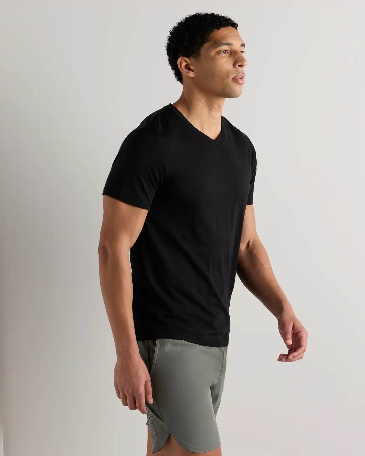 100% Merino Wool All-Season V-Neck Base Layer Tee