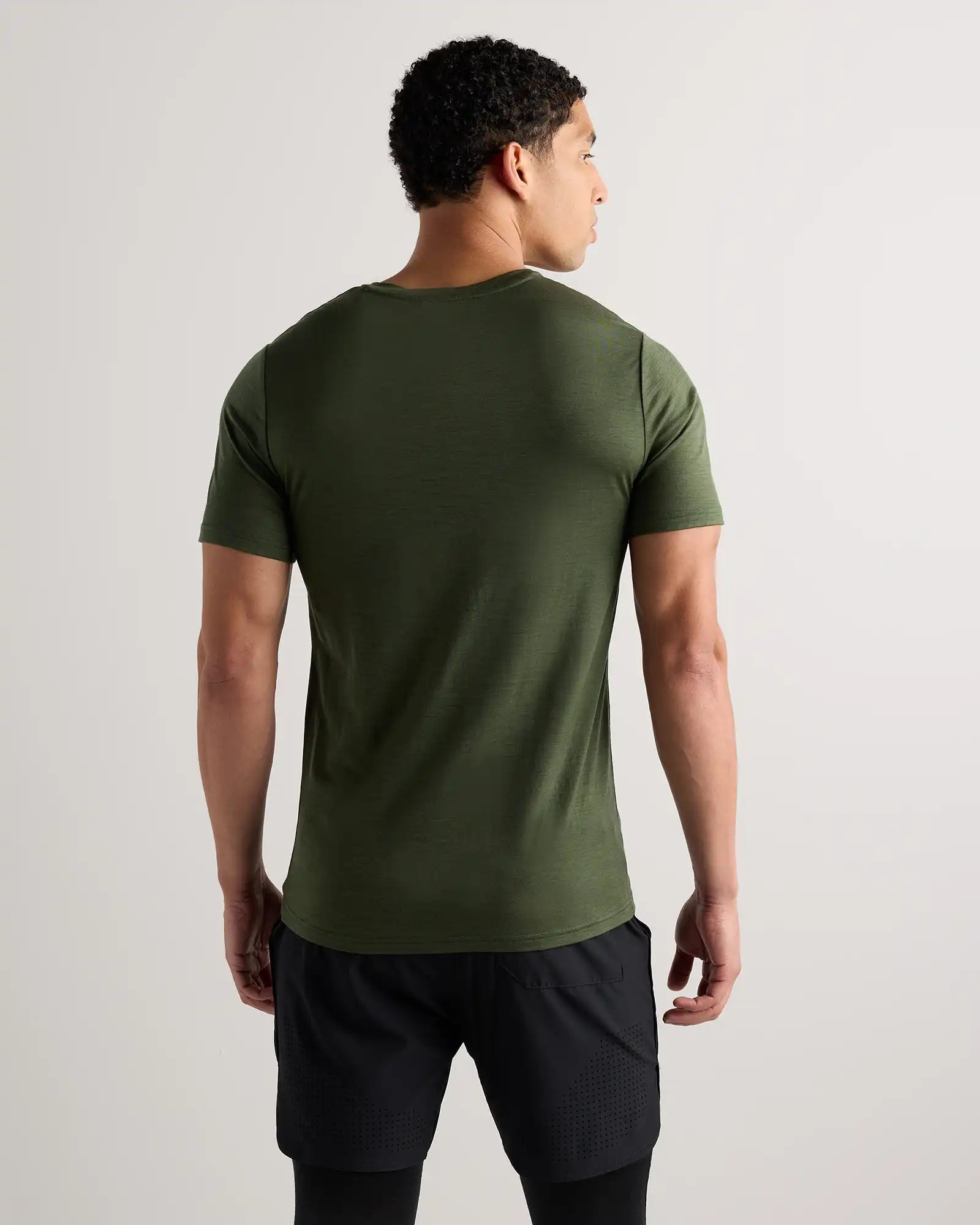100% Merino Wool All-Season V-Neck Base Layer Tee
