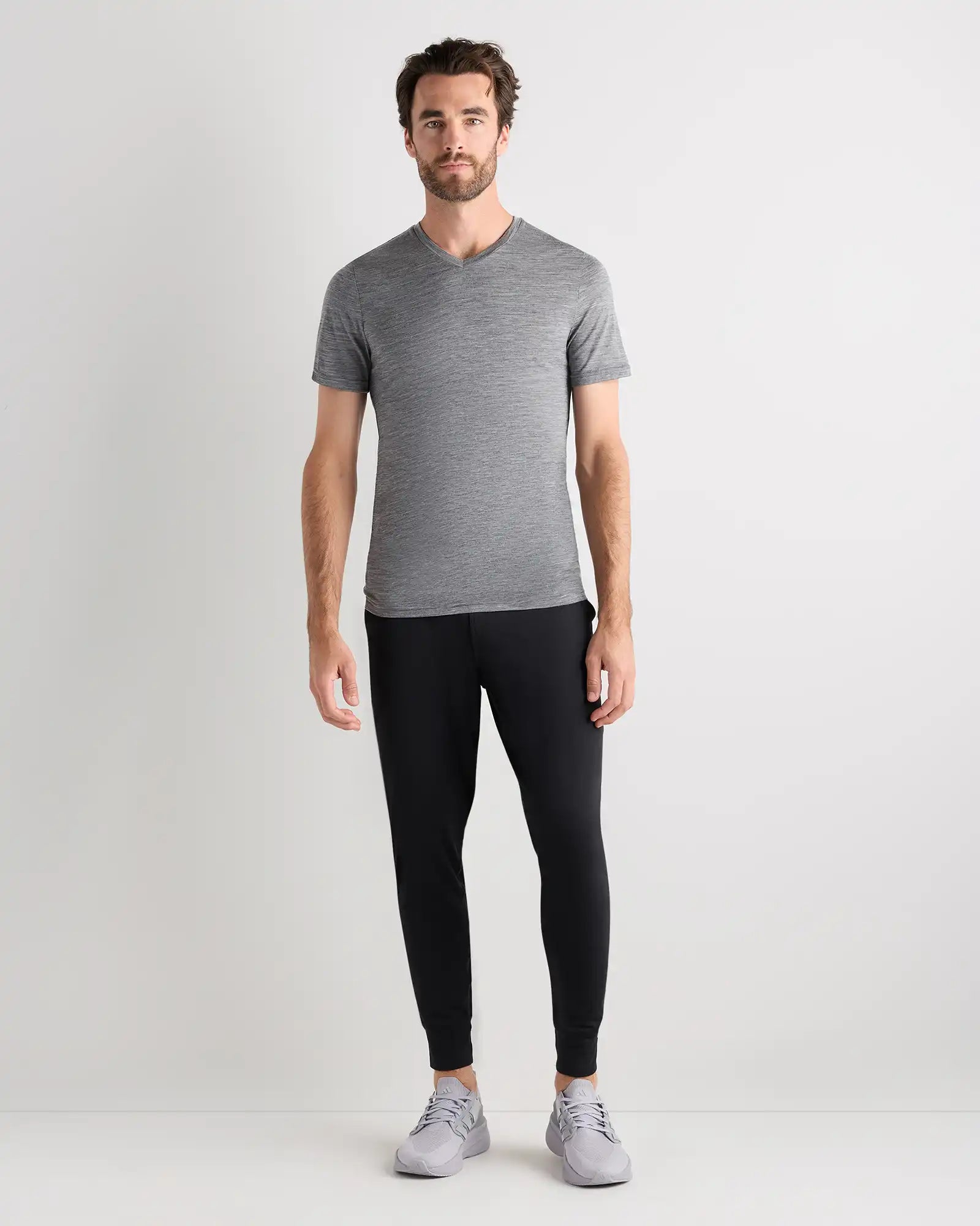 100% Merino Wool All-Season V-Neck Base Layer Tee