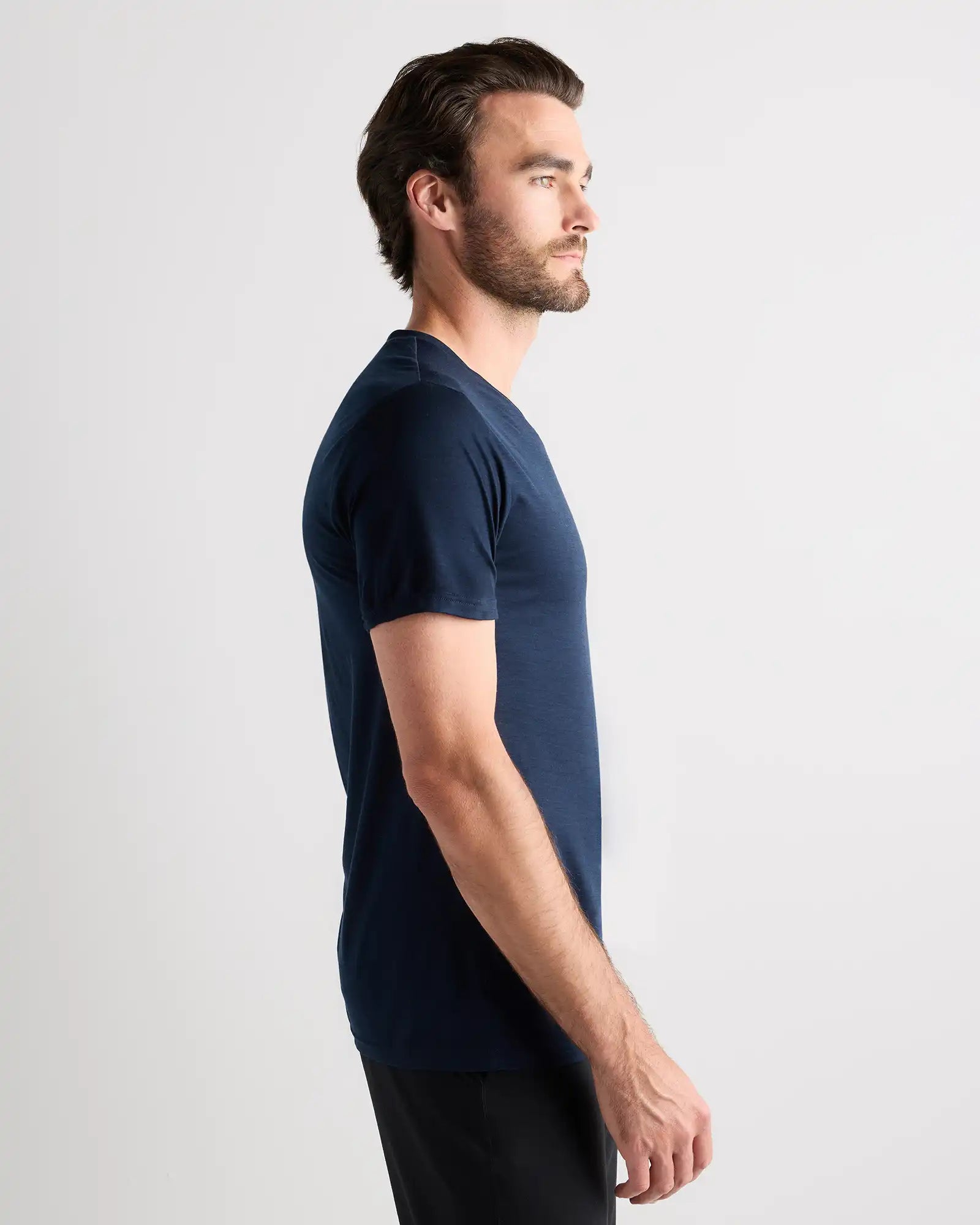 100% Merino Wool All-Season V-Neck Base Layer Tee