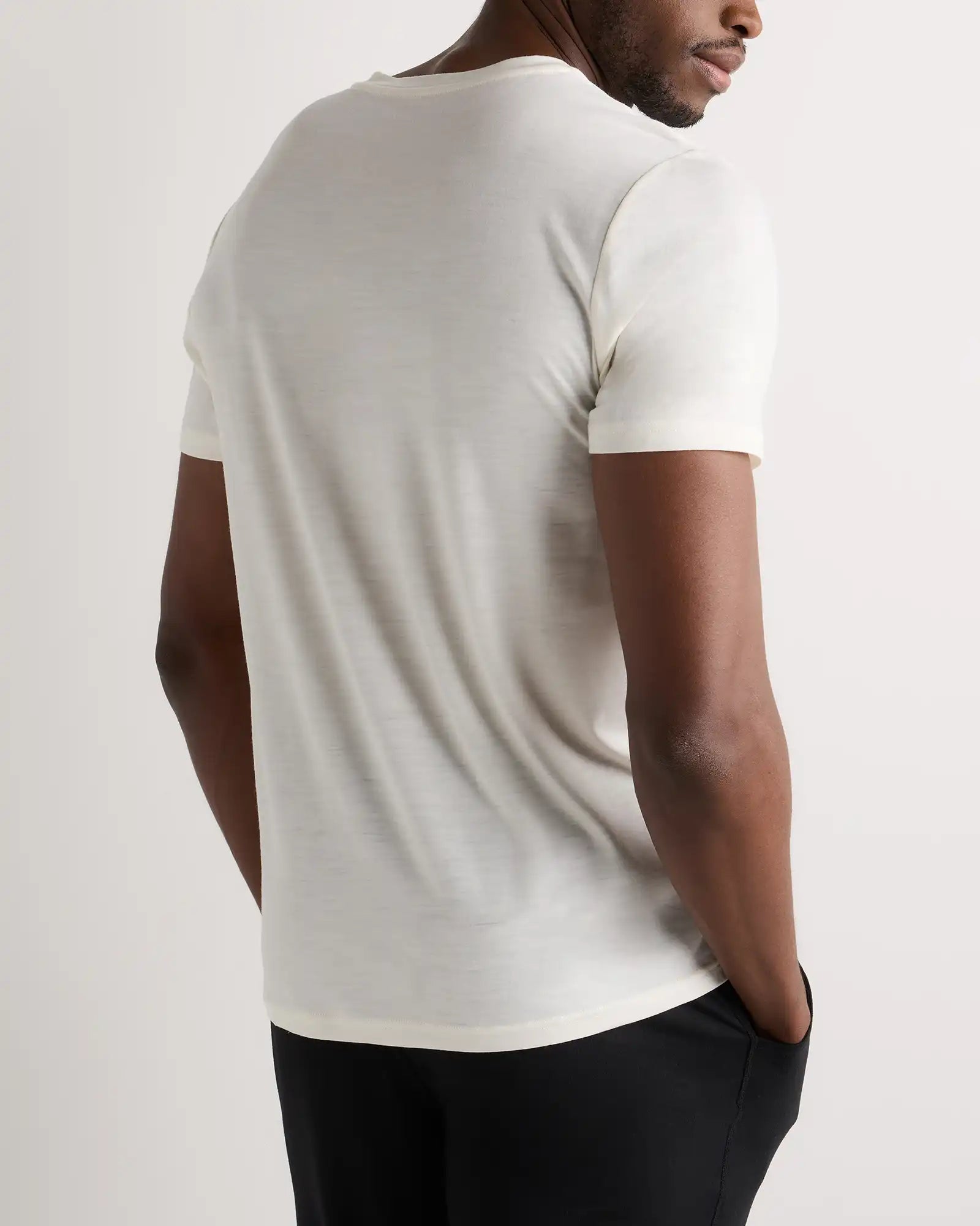 100% Merino Wool All-Season V-Neck Base Layer Tee