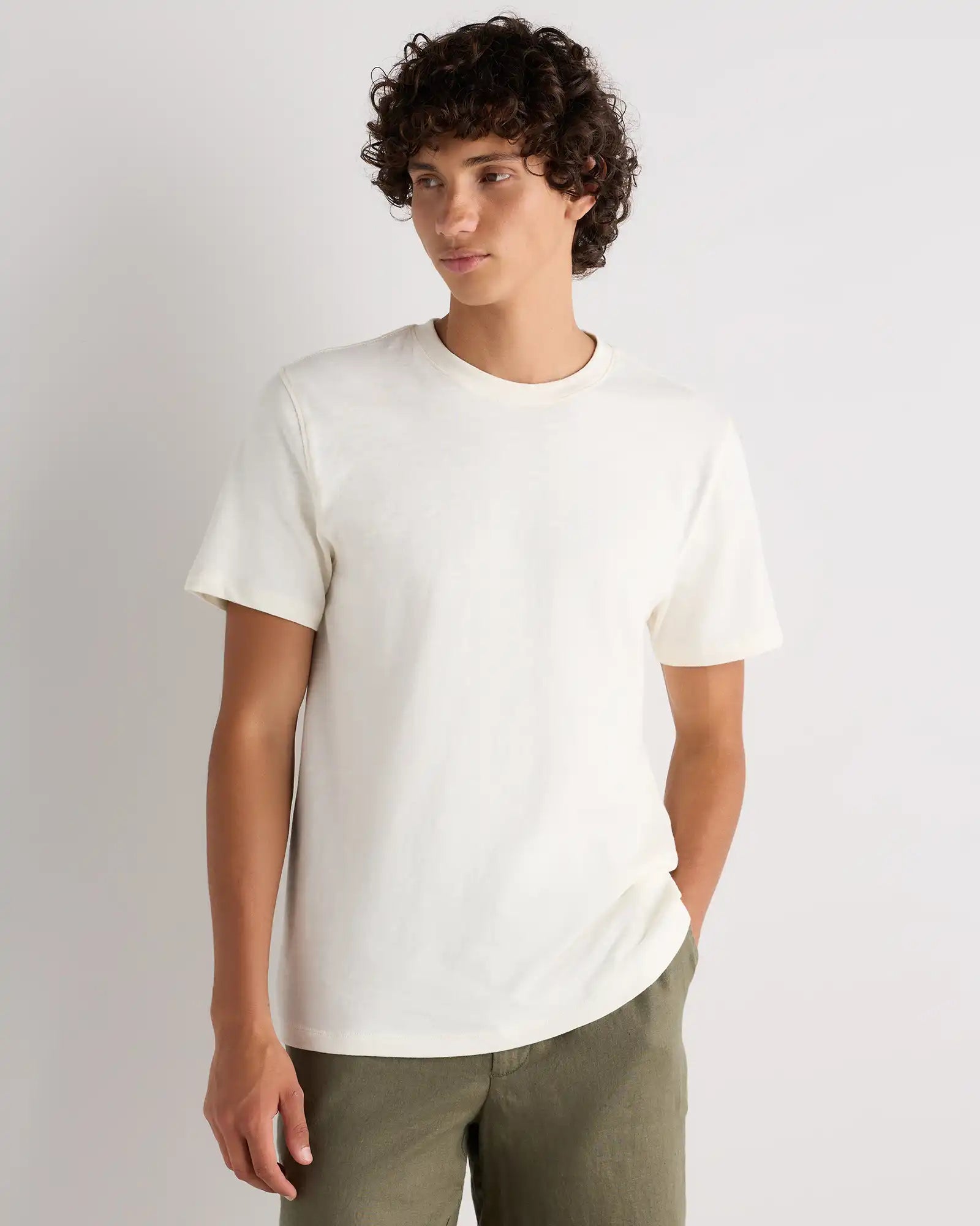 100% Organic Cotton Slub Crewneck Tee