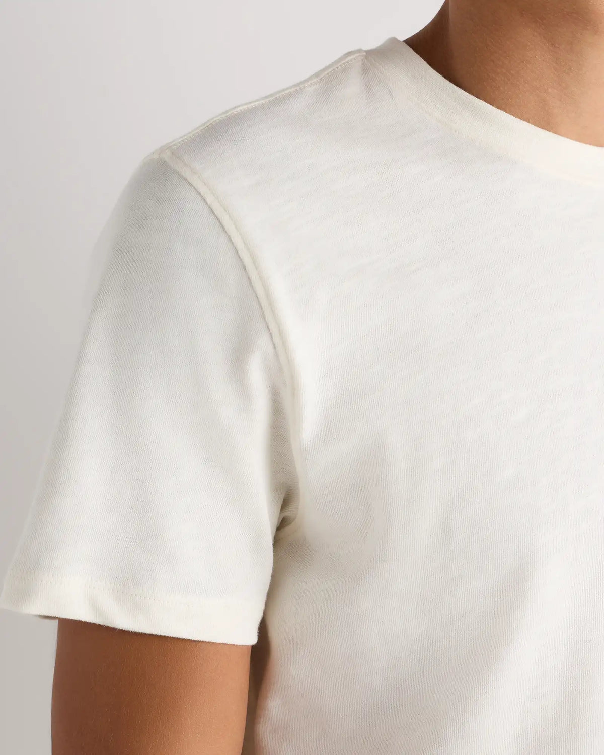 100% Organic Cotton Slub Crewneck Tee