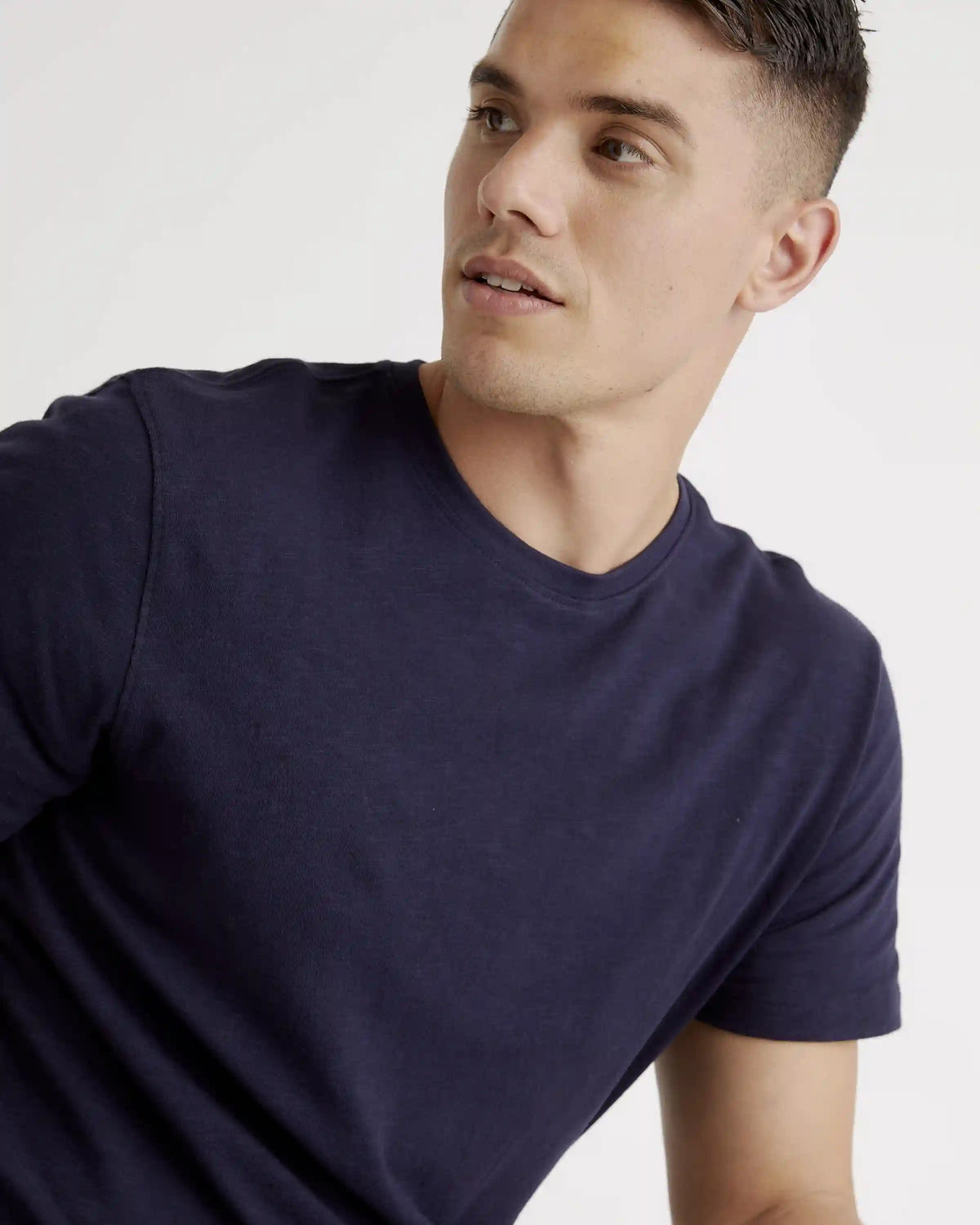 100% Organic Cotton Slub Crewneck Tee