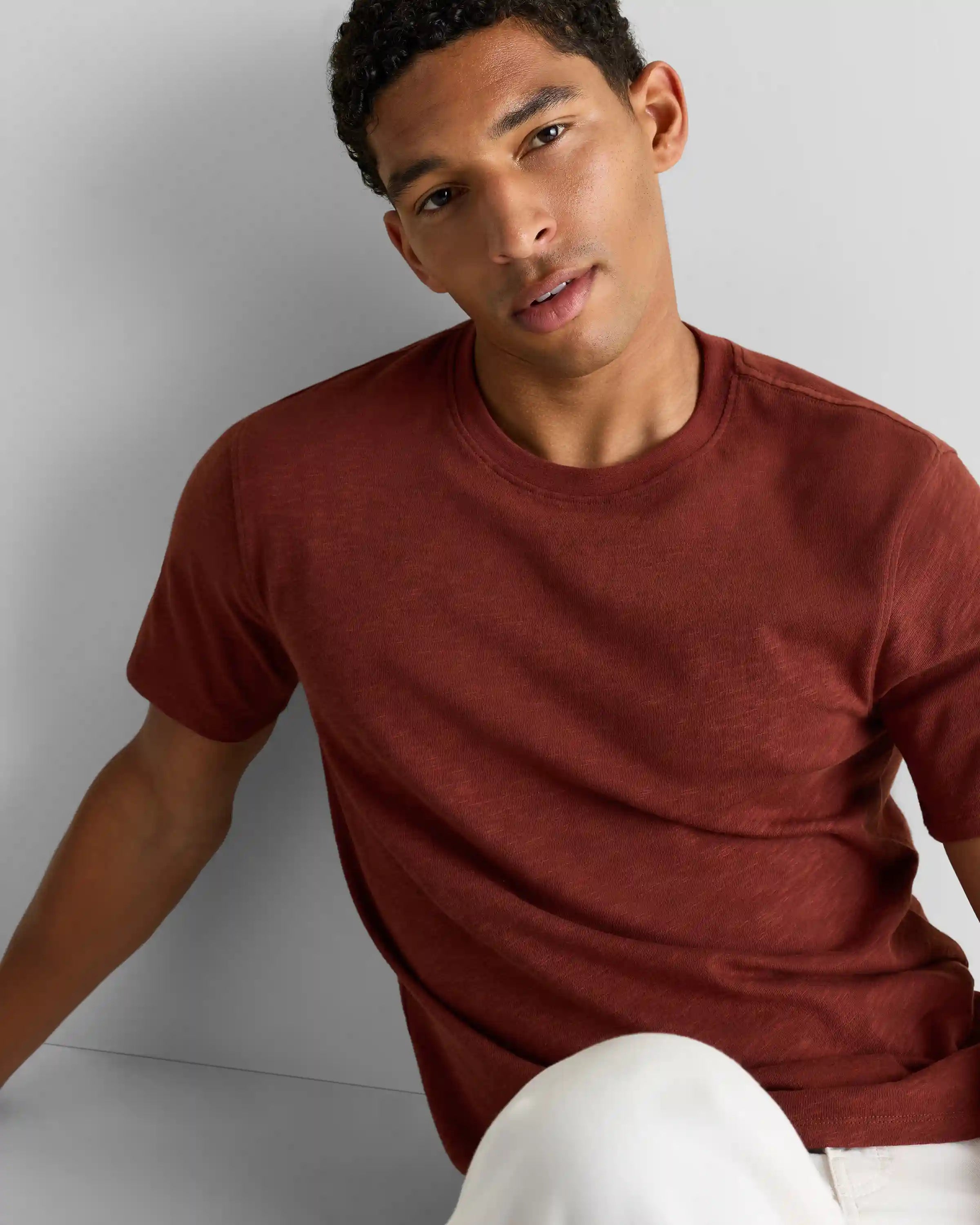 100% Organic Cotton Slub Crewneck Tee