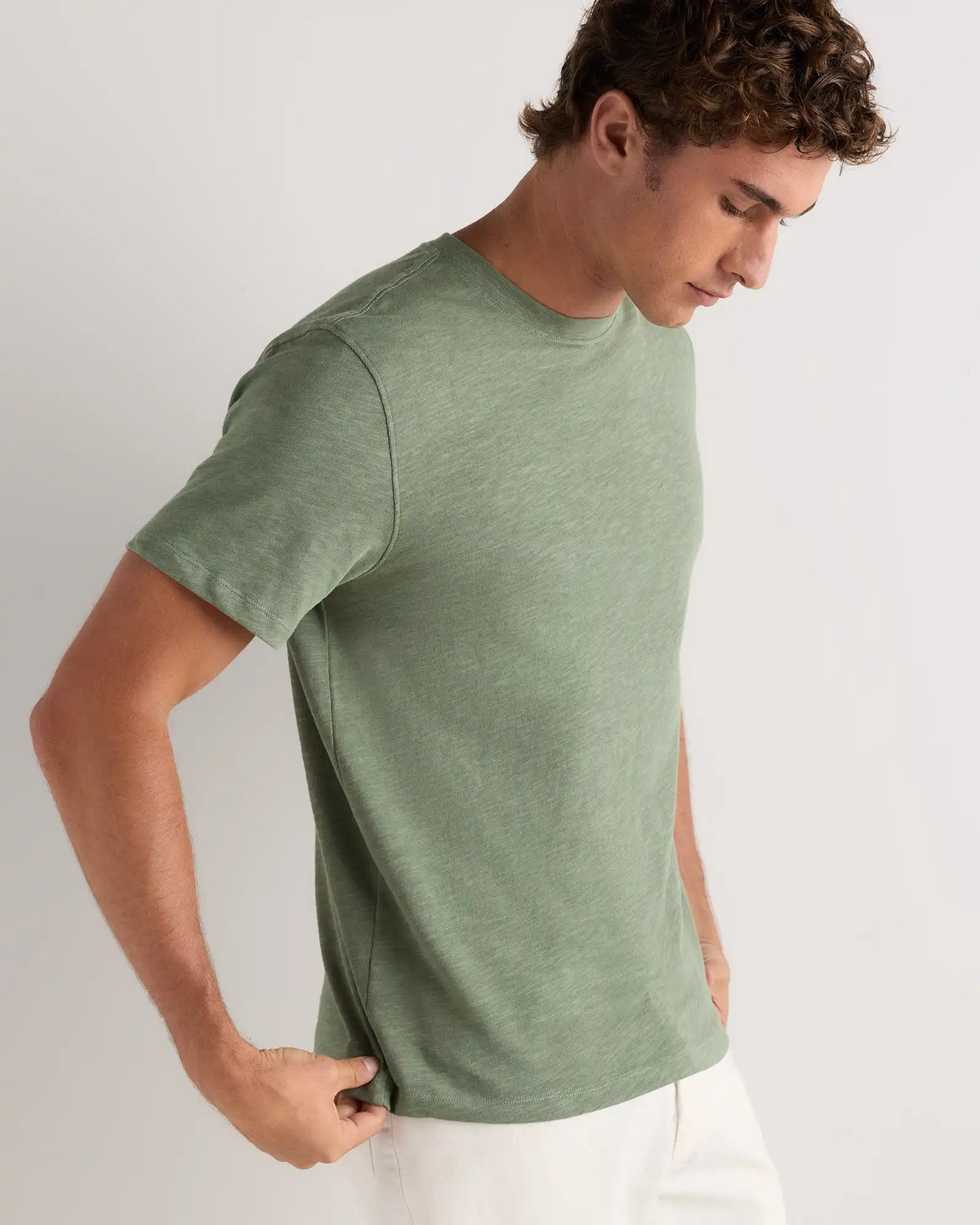 100% Organic Cotton Slub Crewneck Tee