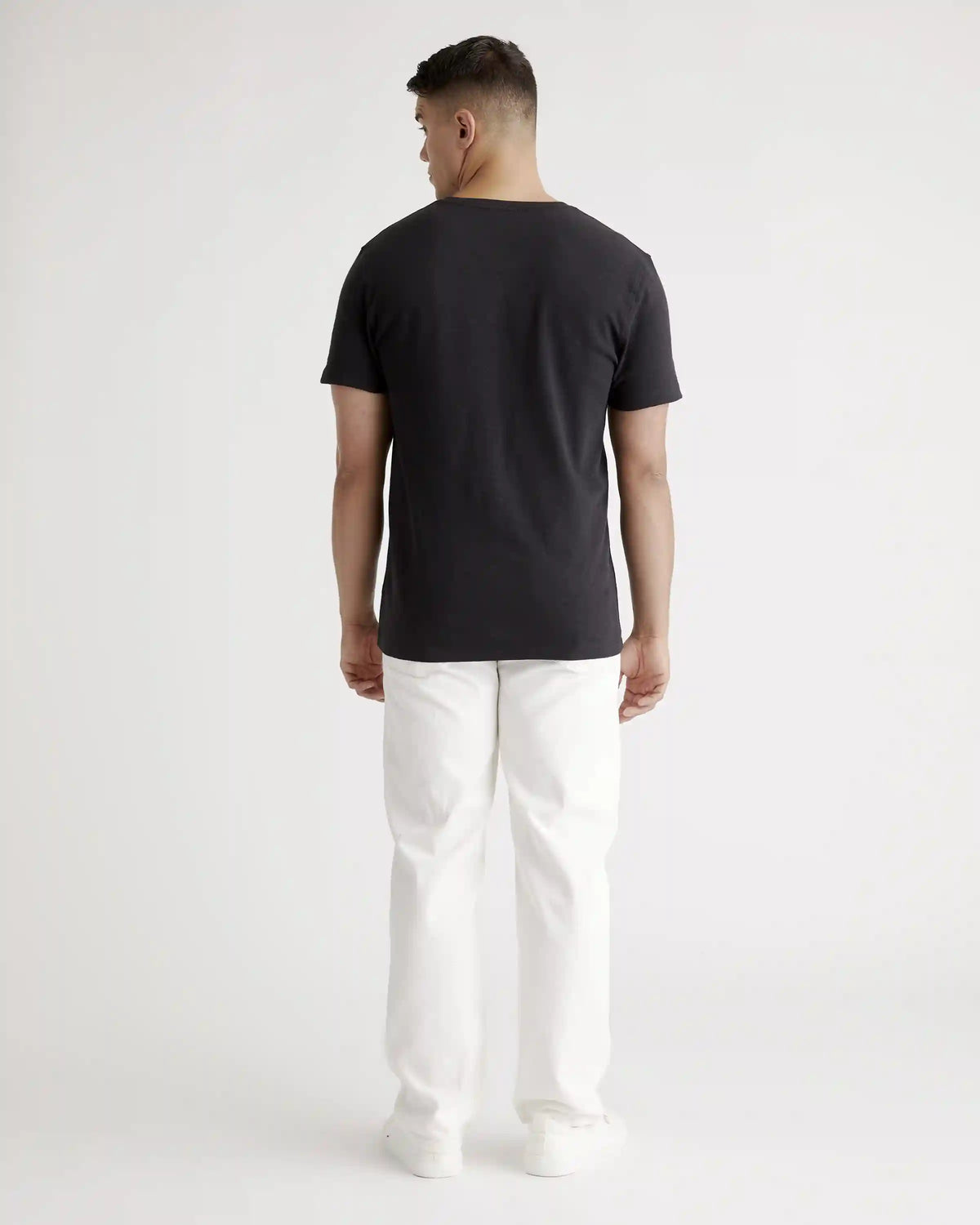 100% Organic Cotton Slub V-Neck Tee