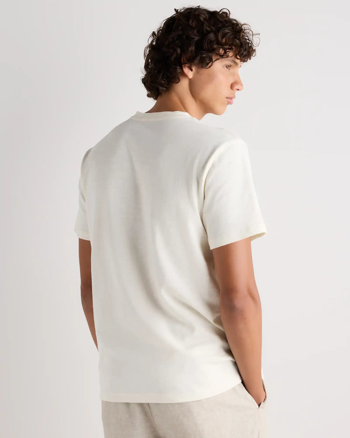 100% Organic Cotton Slub V-Neck Tee