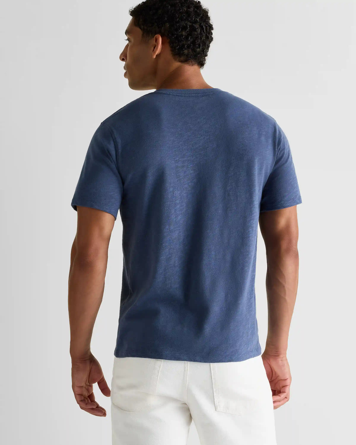 100% Organic Cotton Slub V-Neck Tee