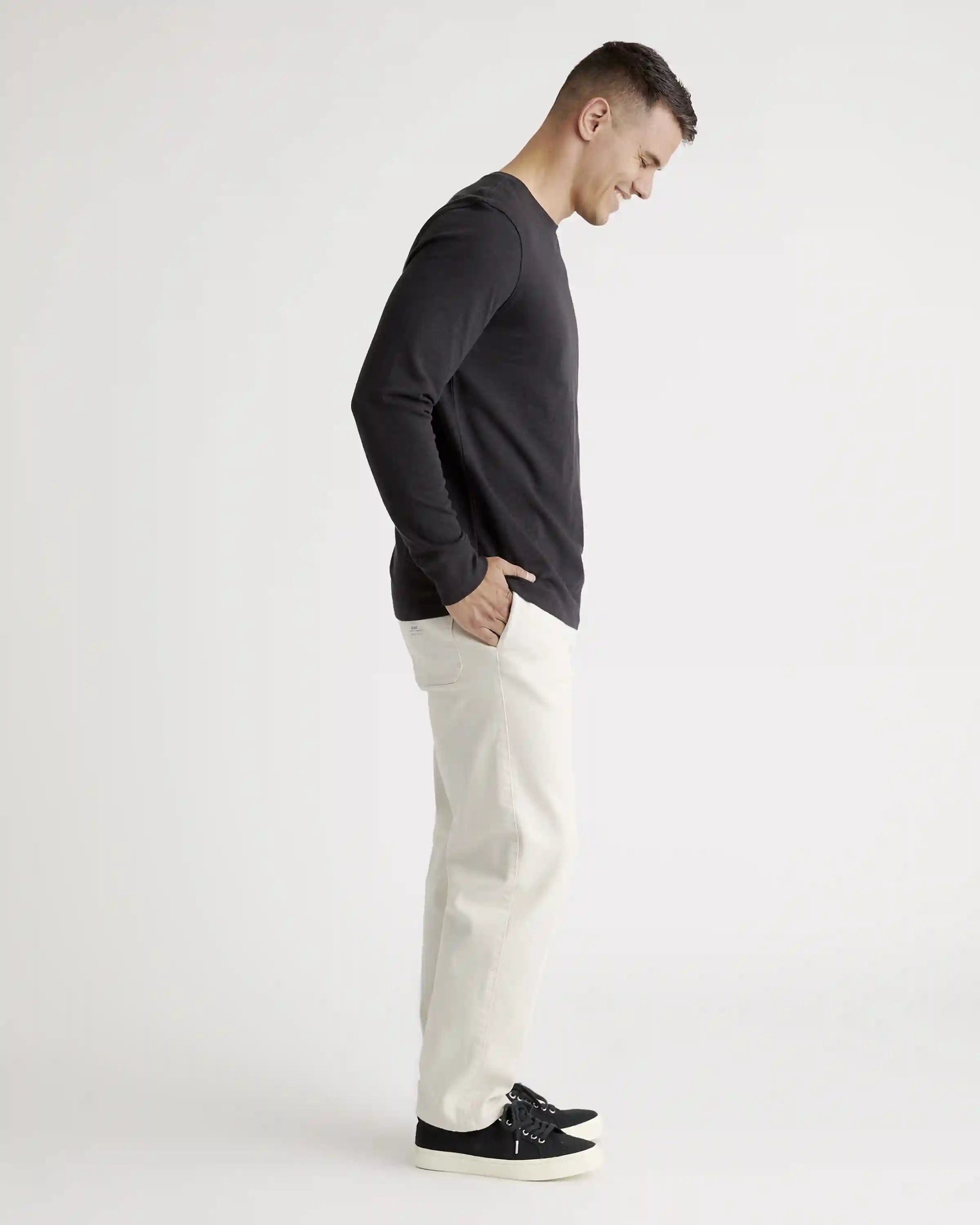 100% Organic Cotton Slub Long Sleeve Tee