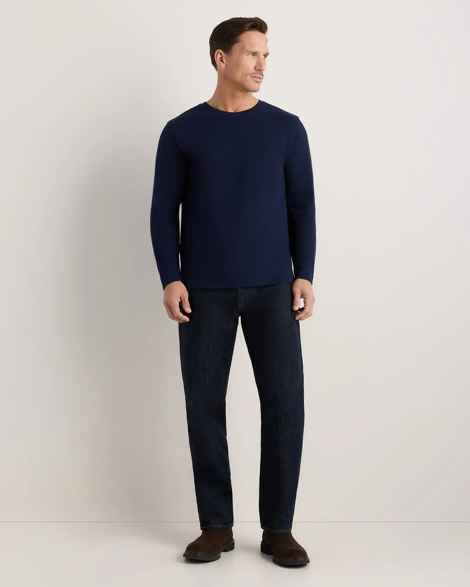 100% Organic Cotton Slub Long Sleeve Tee