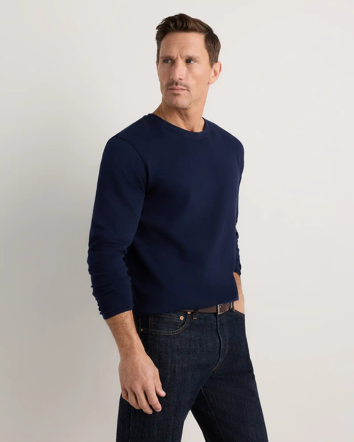 100% Organic Cotton Slub Long Sleeve Tee