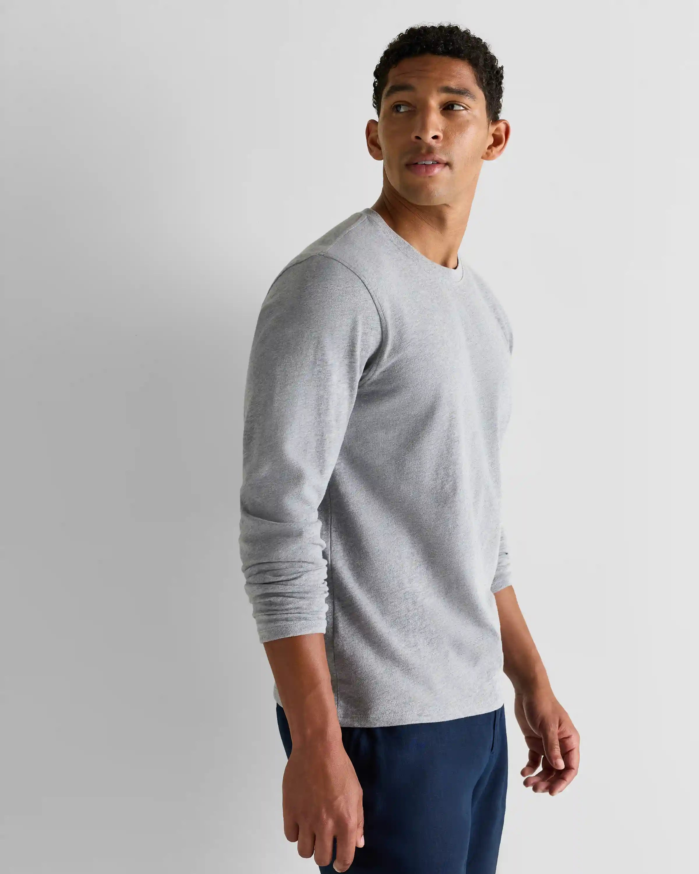 100% Organic Cotton Slub Long Sleeve Tee