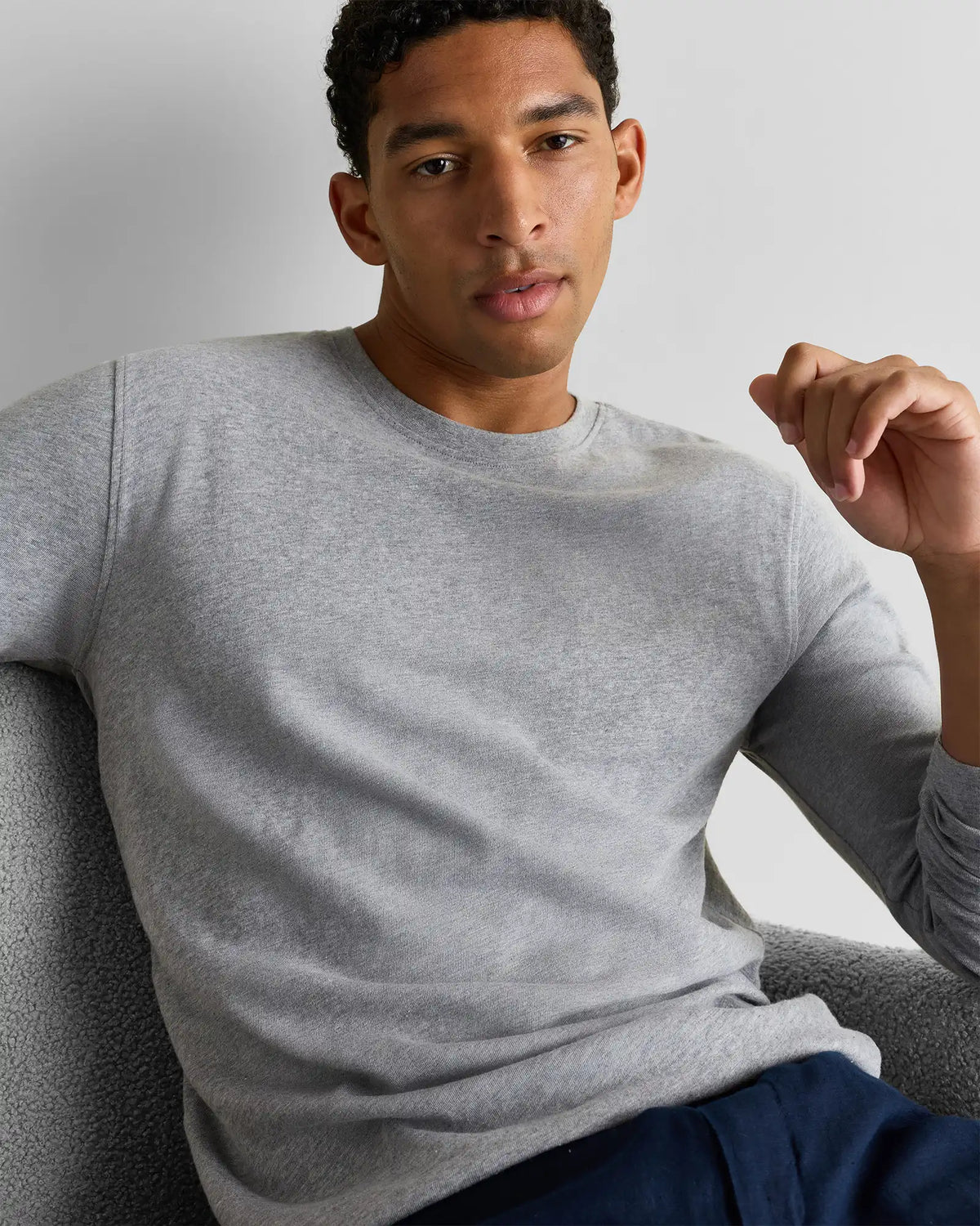 100% Organic Cotton Slub Long Sleeve Tee