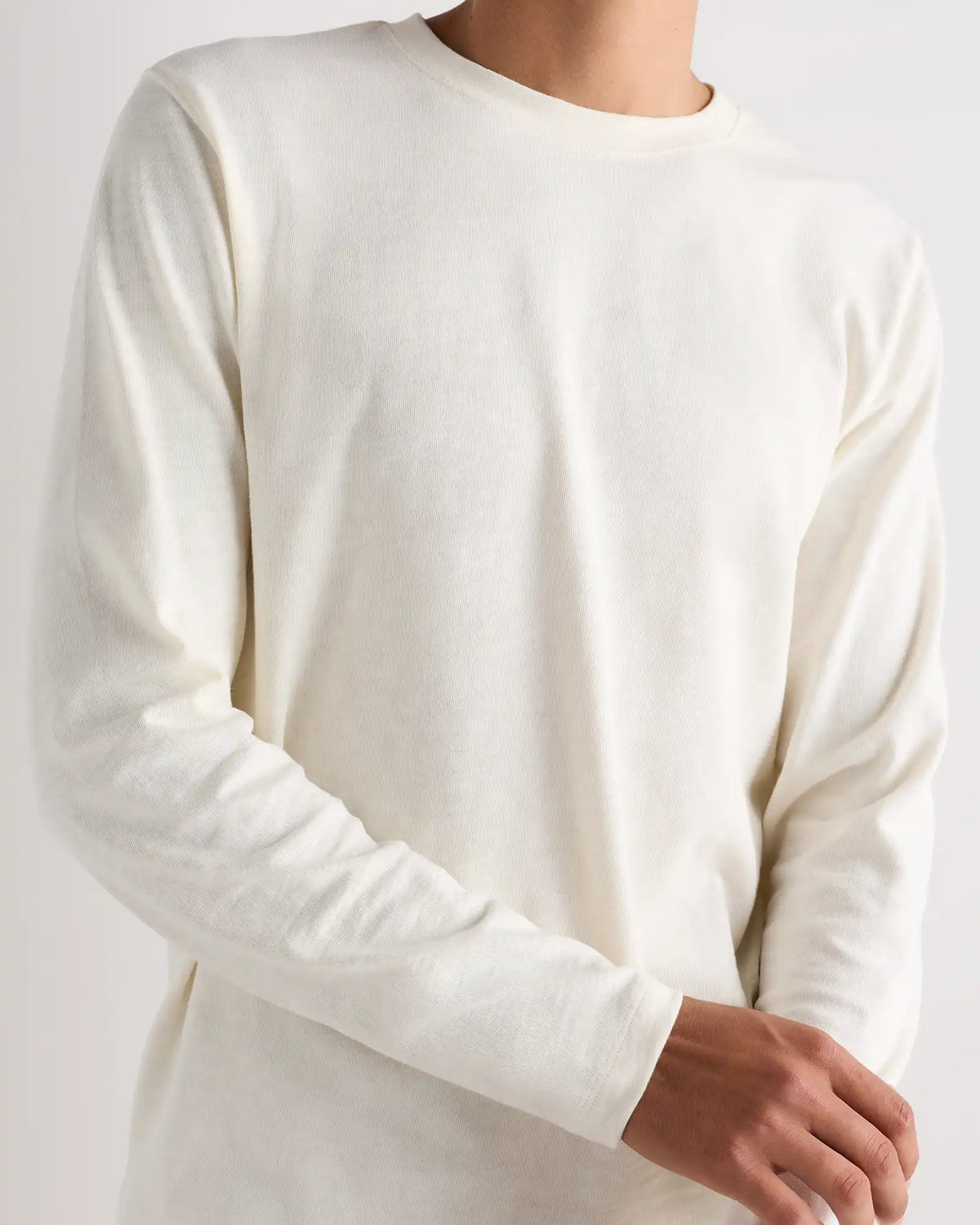 100% Organic Cotton Slub Long Sleeve Tee