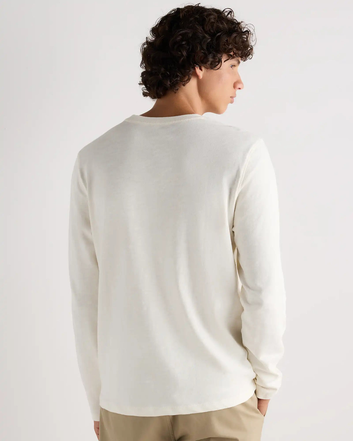 100% Organic Cotton Slub Long Sleeve Tee