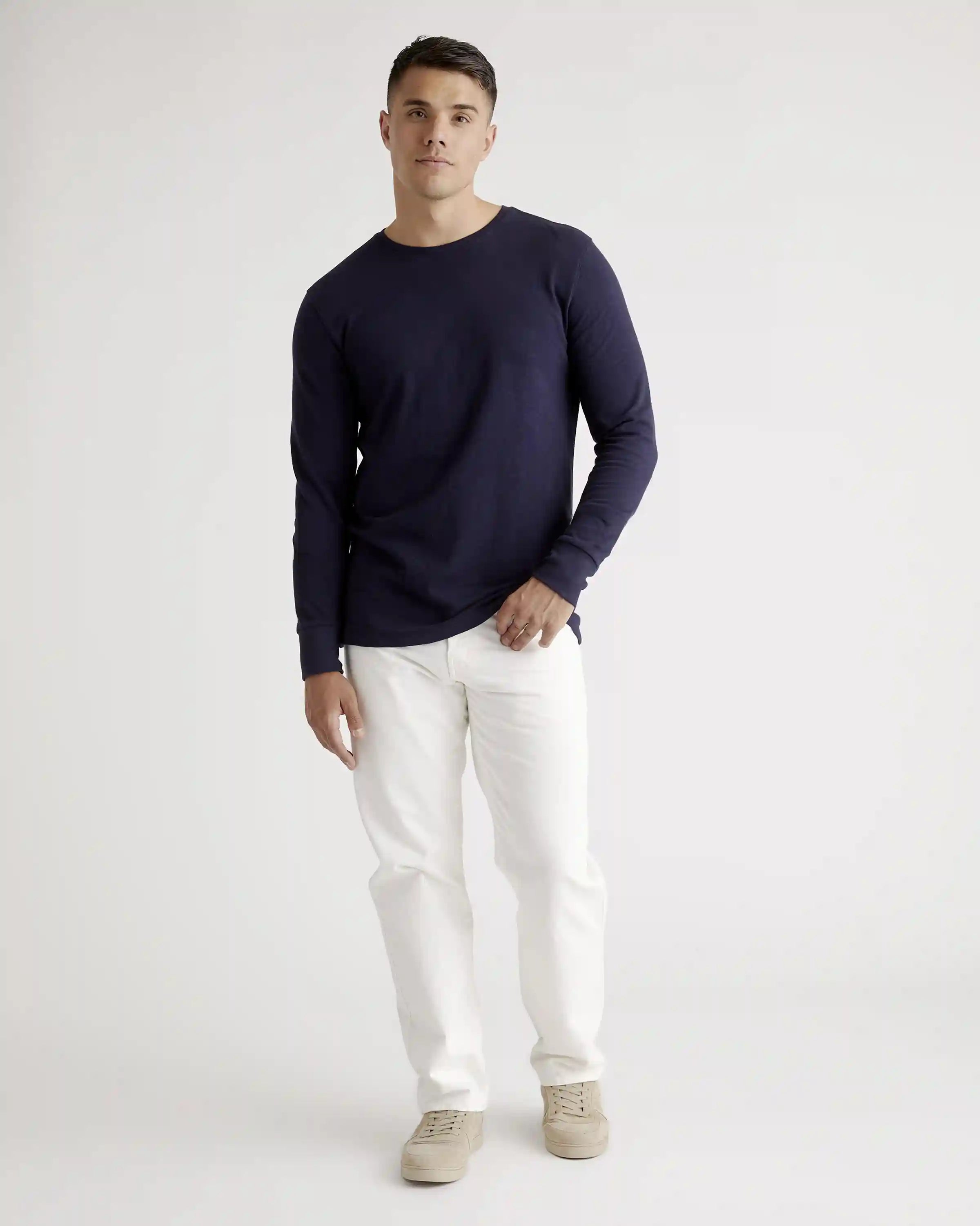 100% Organic Cotton Slub Long Sleeve Tee