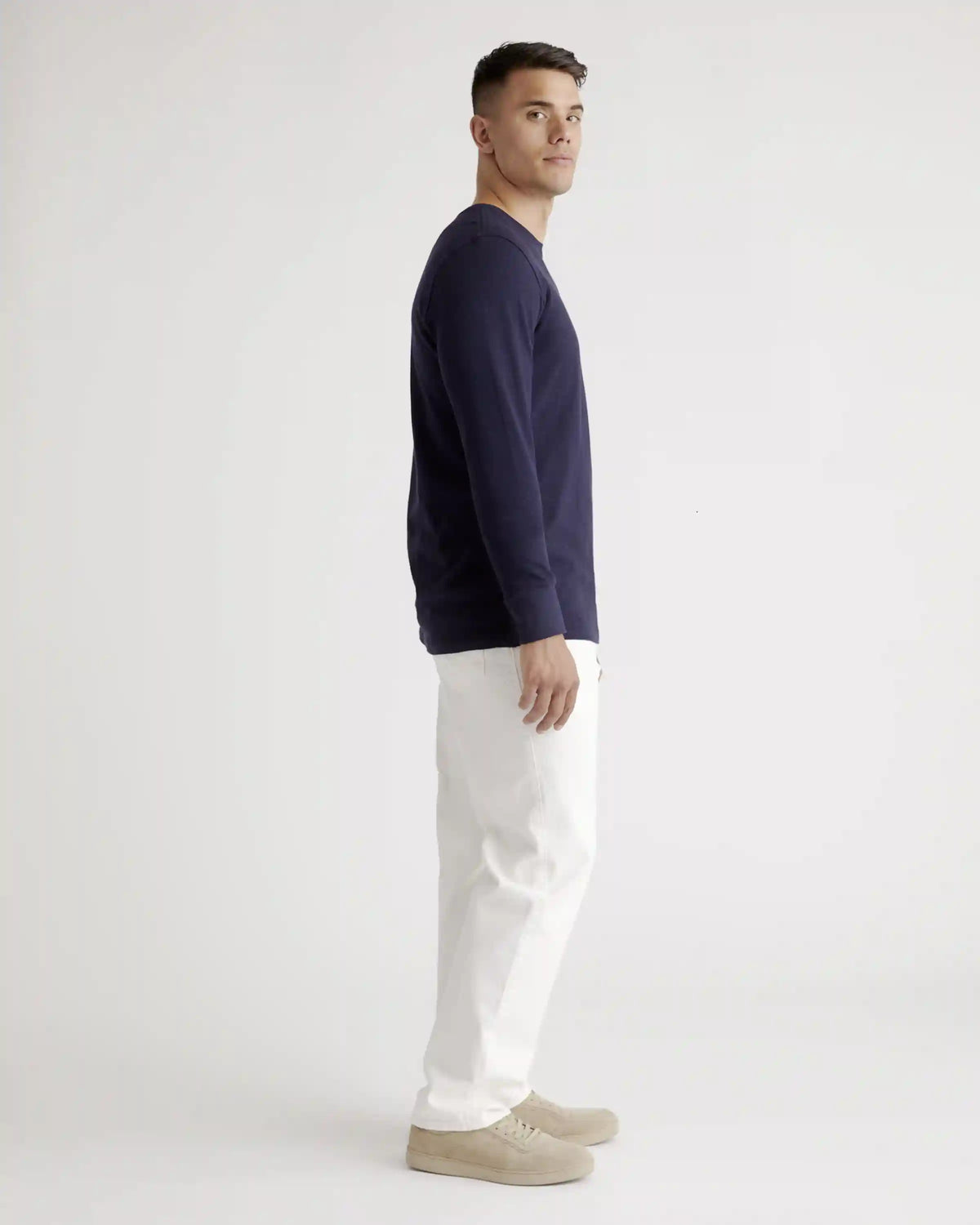 100% Organic Cotton Slub Long Sleeve Tee
