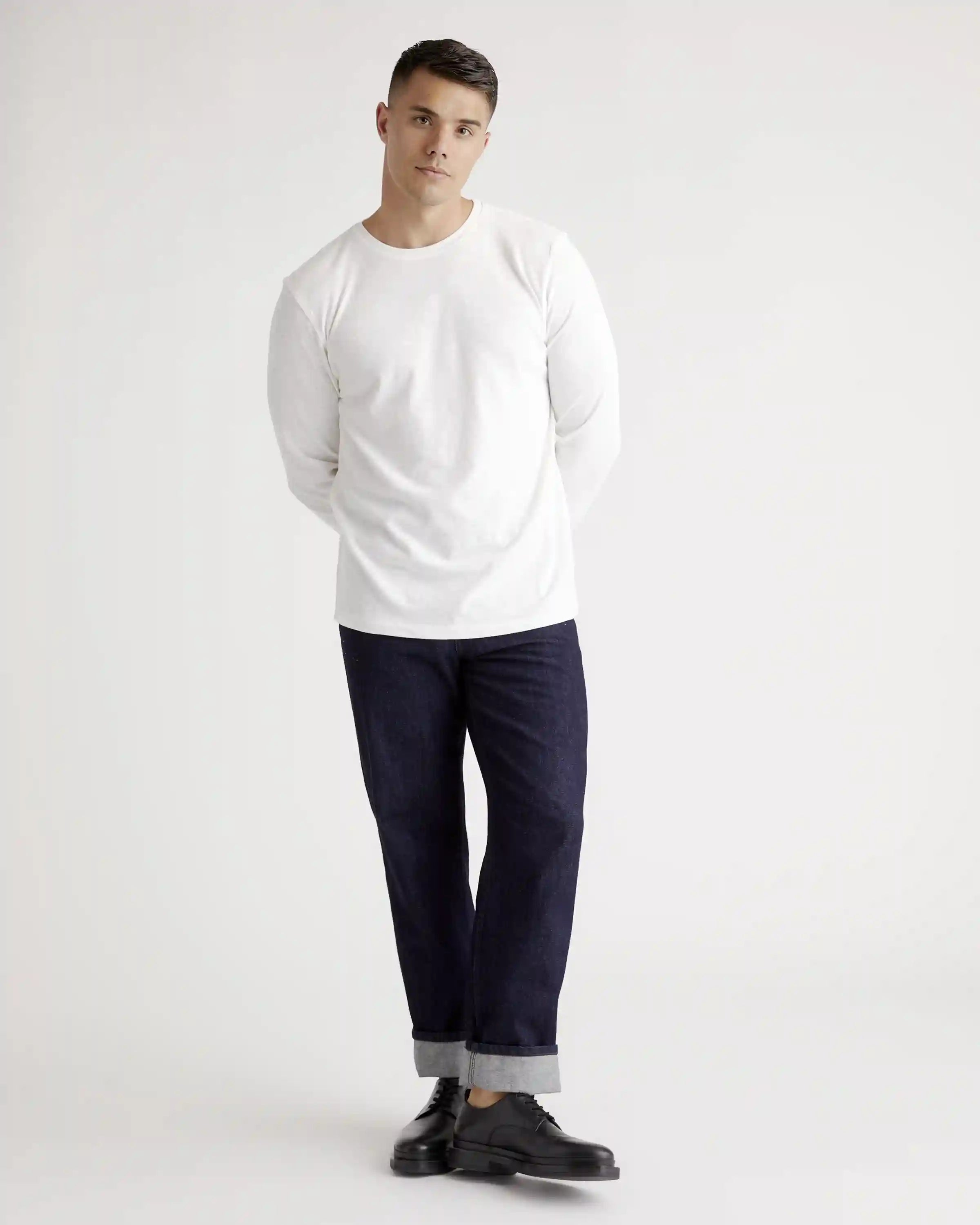 100% Organic Cotton Slub Long Sleeve Tee